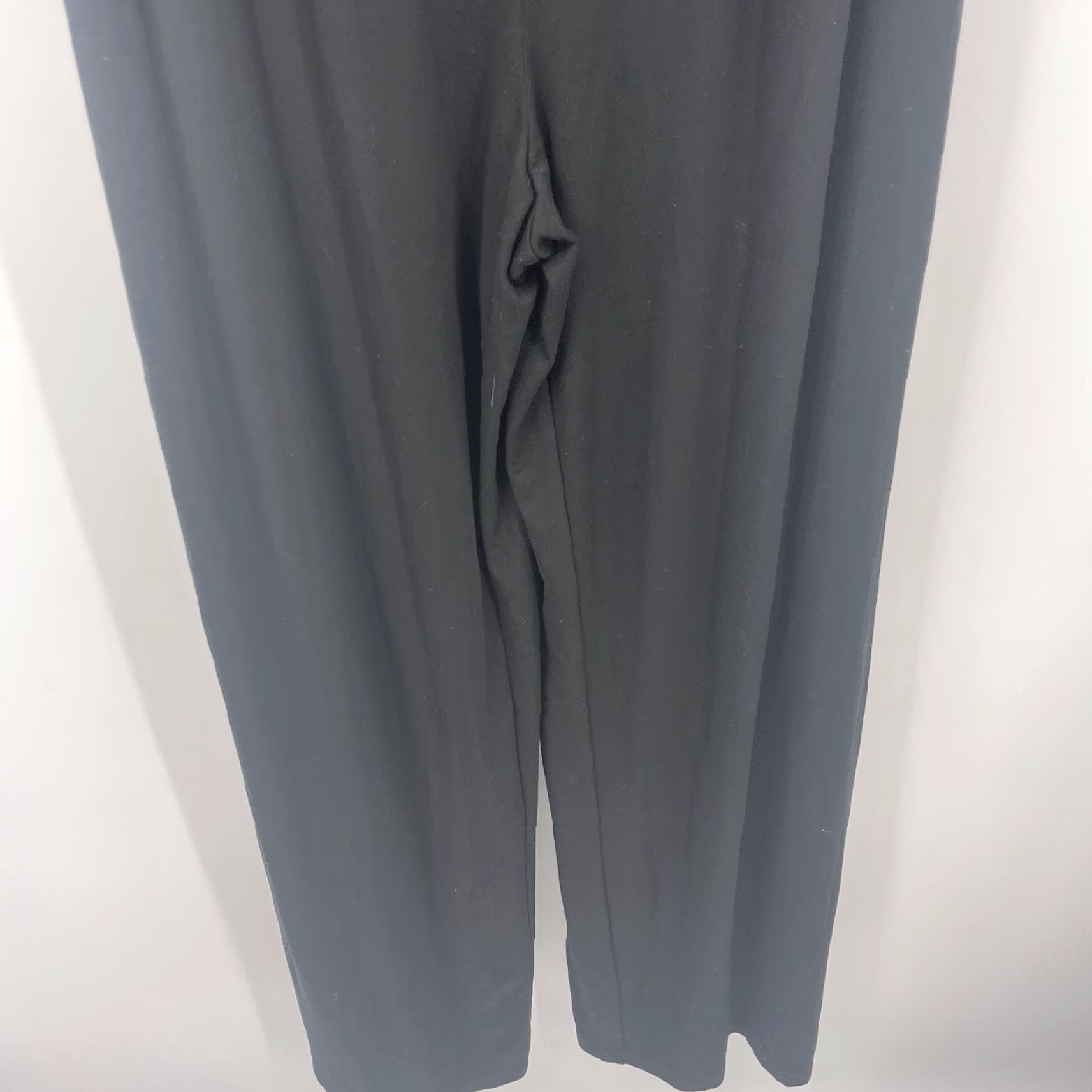 J. Jill J. Jill Wearever Jumpsuit Women S Cold Shoulder Stretch Black Jersey Quiet Luxury Cottagecore Size 28" / US 6 / IT 42 - 4 Thumbnail