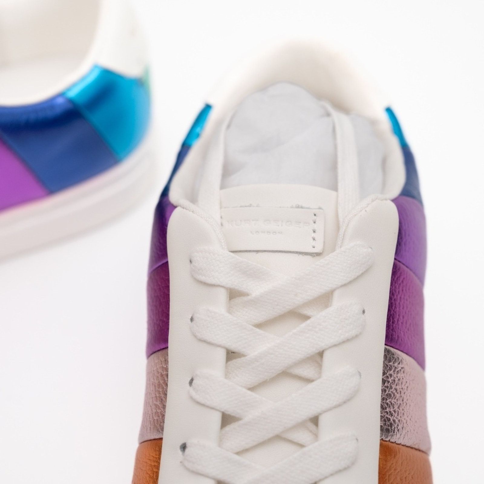 Kurt Geiger KURT GEIGER LONDON Women's Lane Stripe Low-Top Sneakers Size US 7.5 / IT 37.5 - 7 Thumbnail