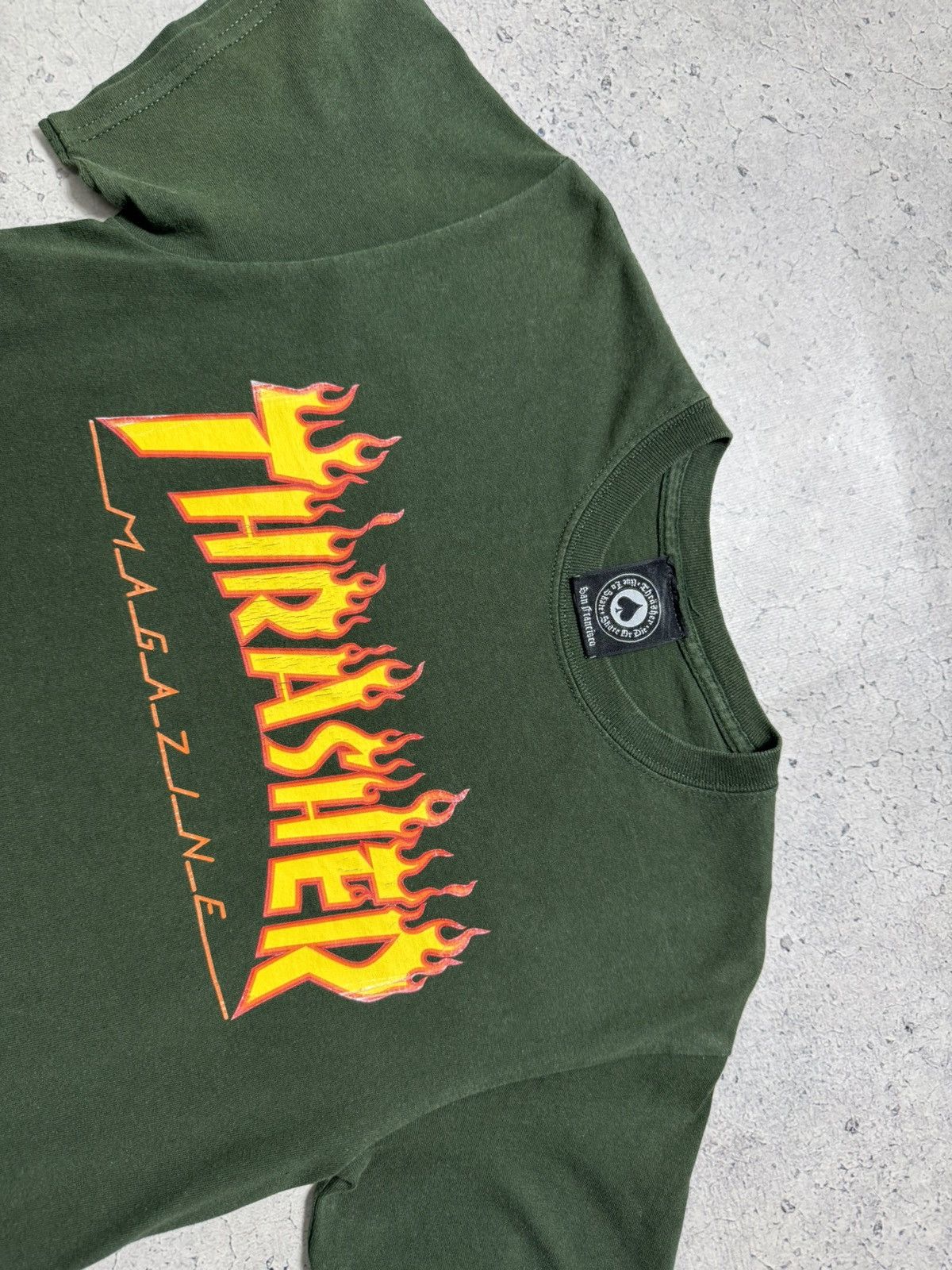 Thrasher Thrasher Magazine Big Logo T-Shirt Size S Green Size US S / EU 44-46 / 1 - 5 Thumbnail