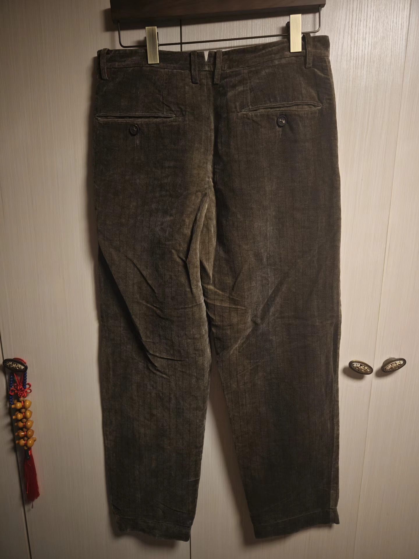 Ziggy Chen Ziggy Chen avocado velvet pants Size US 32 / EU 48 - 3 Thumbnail