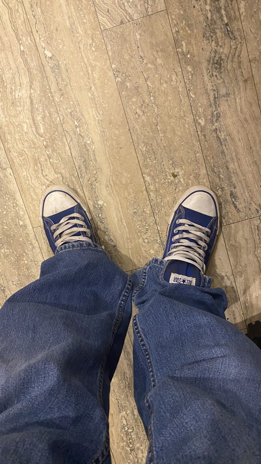 Converse BLUE AND WHITE CONVERSE SHOES Size US 10 / EU 43 - 3 Thumbnail