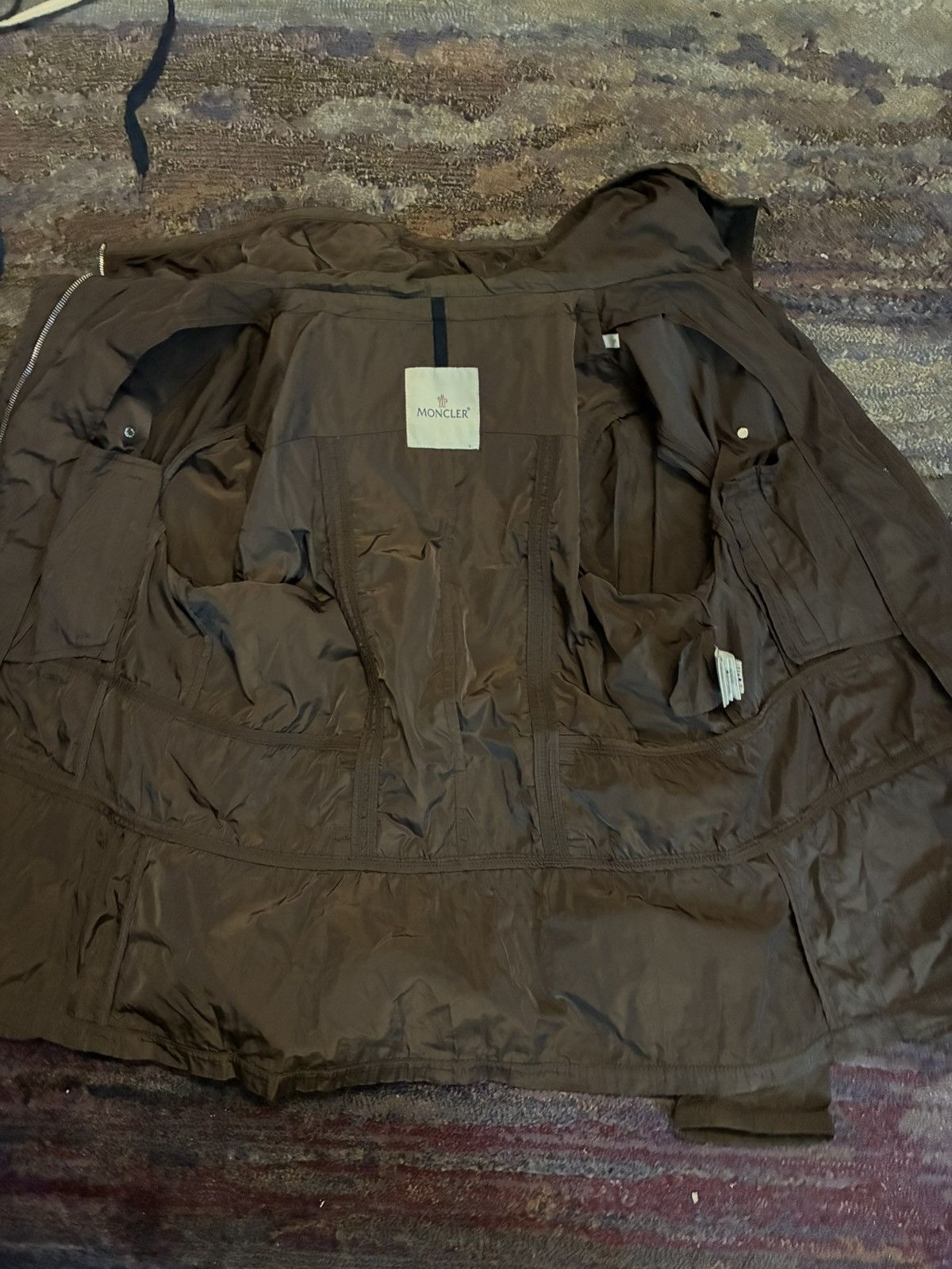Moncler Jacket Moncler Brown L Size L / US 10 / IT 46 - 3 Thumbnail