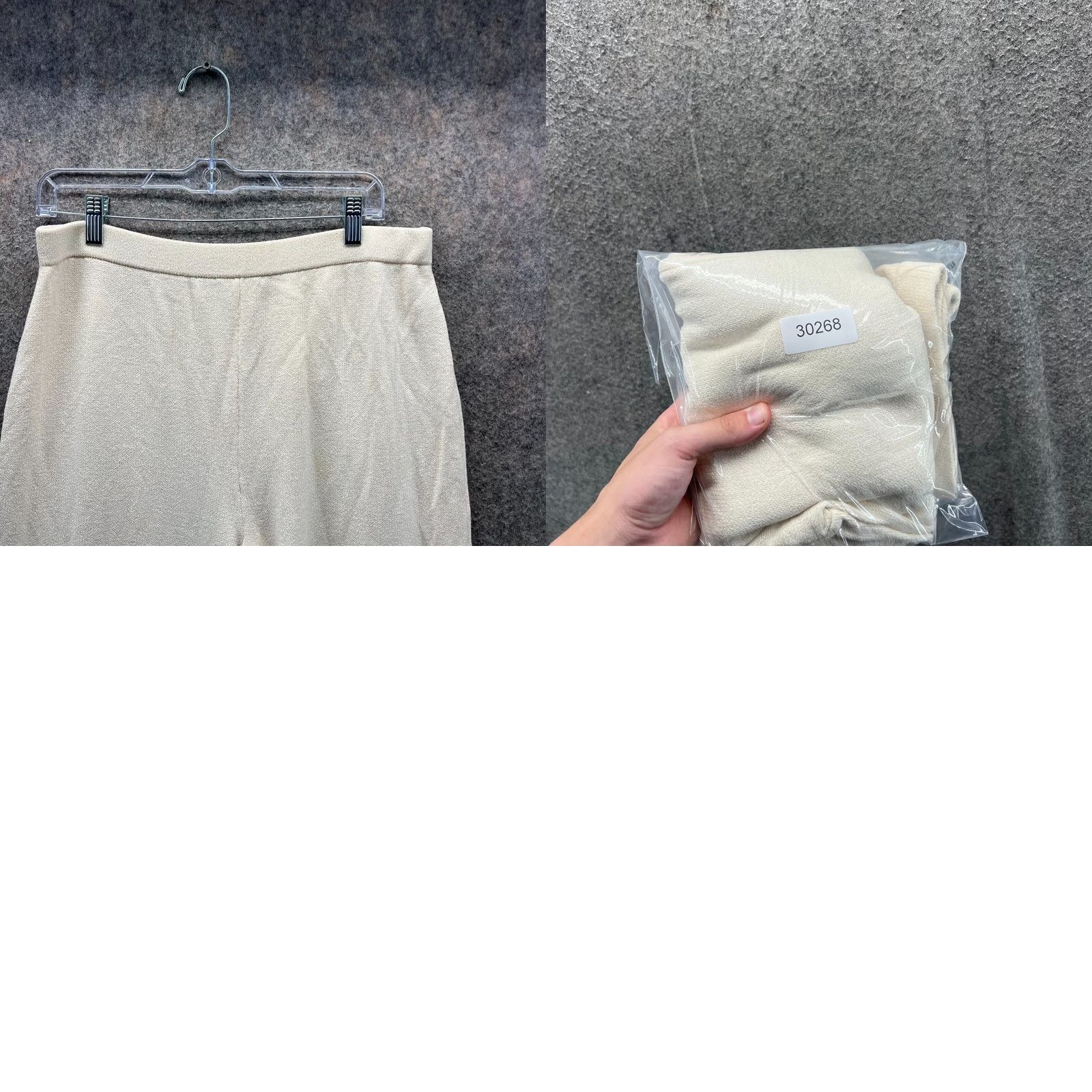 Vintage VINTAGE St John Dress Pants Womens 14 Beige Elastic Waist Fleece High Rise Straight US 26 In Inseam Mens? Size 36" / US 14 / IT 50 - 8 Thumbnail