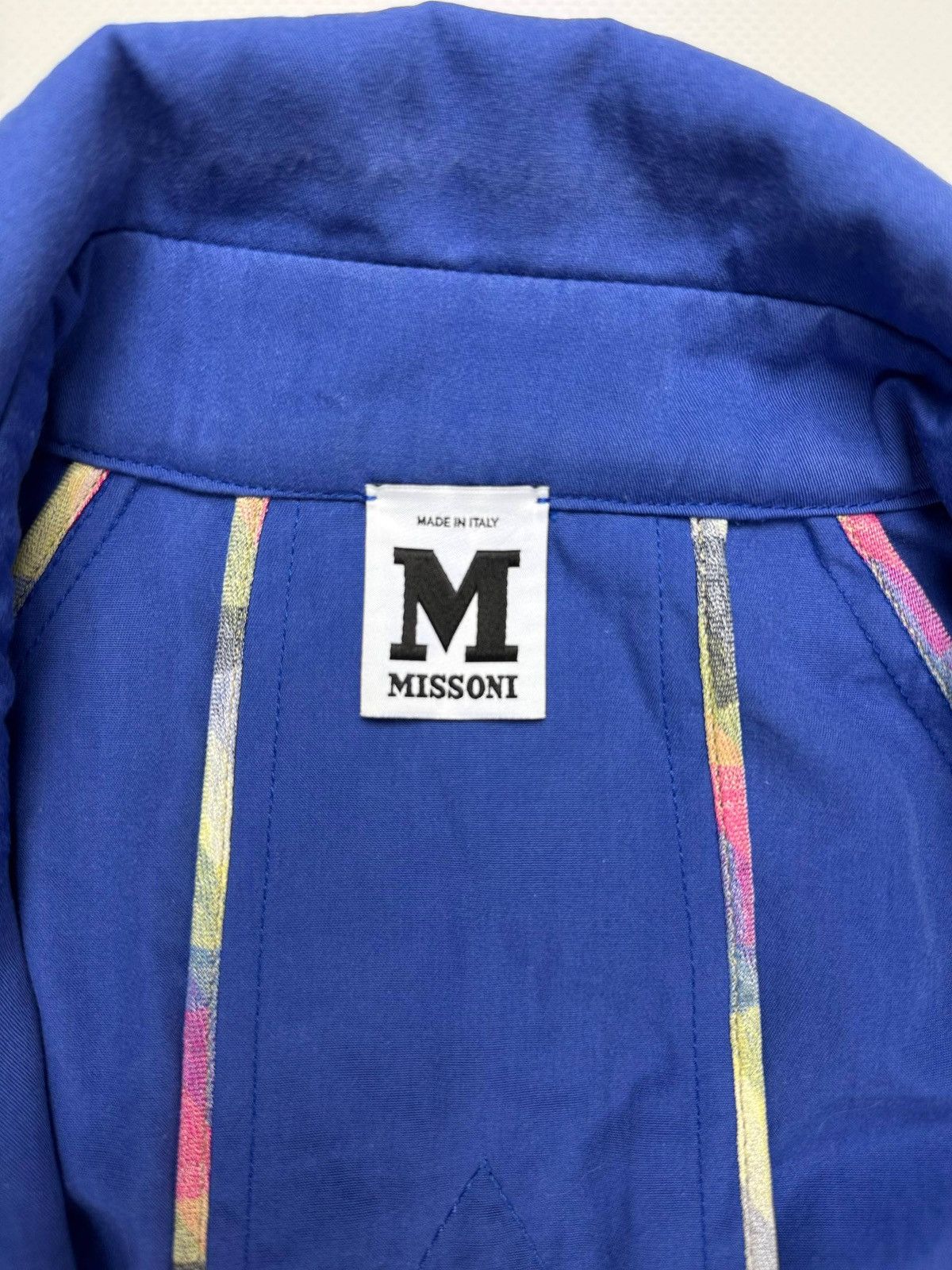 Missoni Missoni Blue Cotton Coat - Made in Italy Size M / US 6-8 / IT 42-44 - 8 Thumbnail