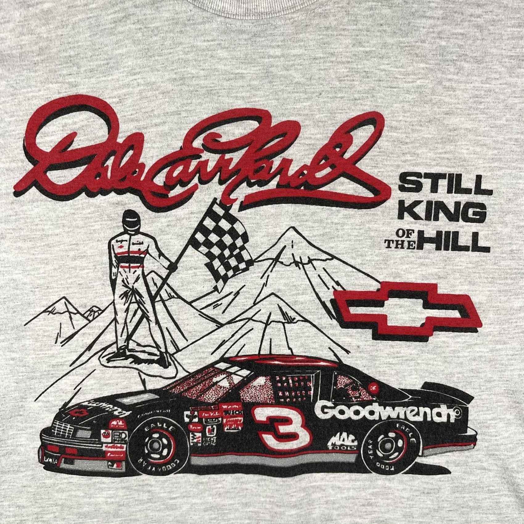 Gildan Vintage Dale Earnhardt Shirt Mens Large Gray Gildan NASCAR Graphic T-Shirt Short Sleeve Crew Neck Size US L / EU 52-54 / 3 - 4 Thumbnail