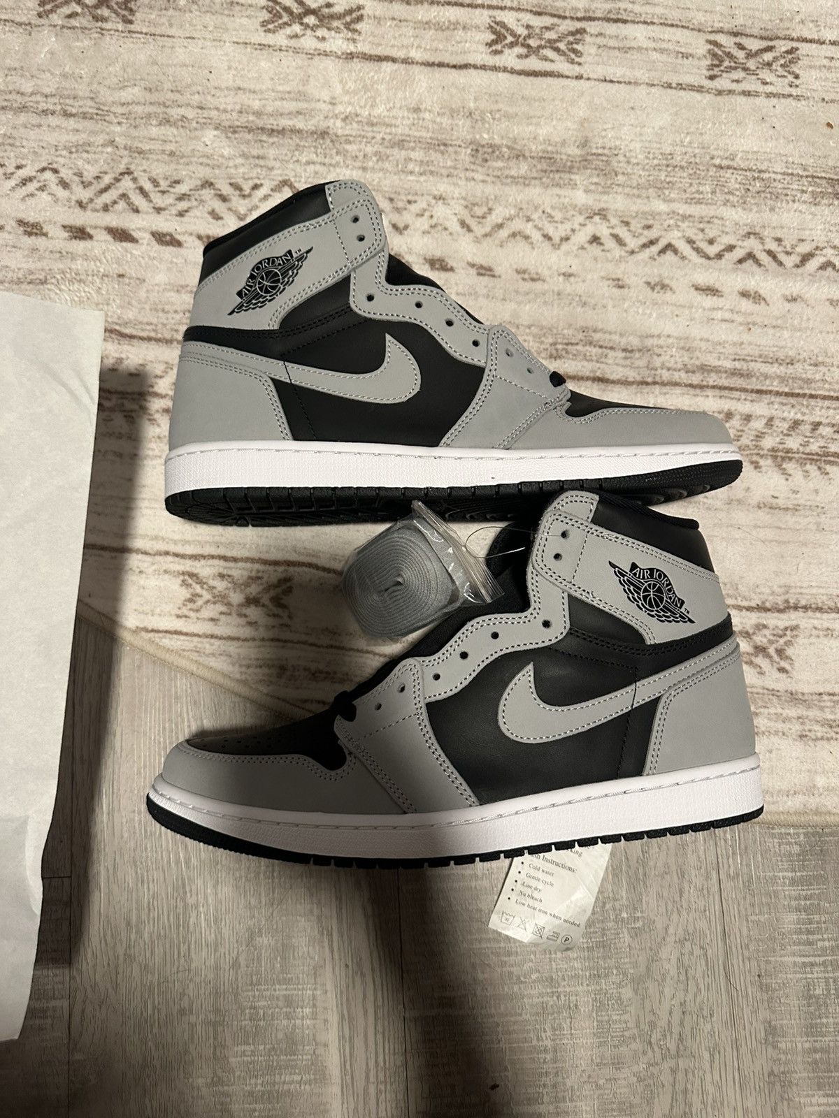Nike AJ1 Retro Hugh OG - Black/LT Smoke Grey-white Size US 11 / EU 44 - 2 Thumbnail