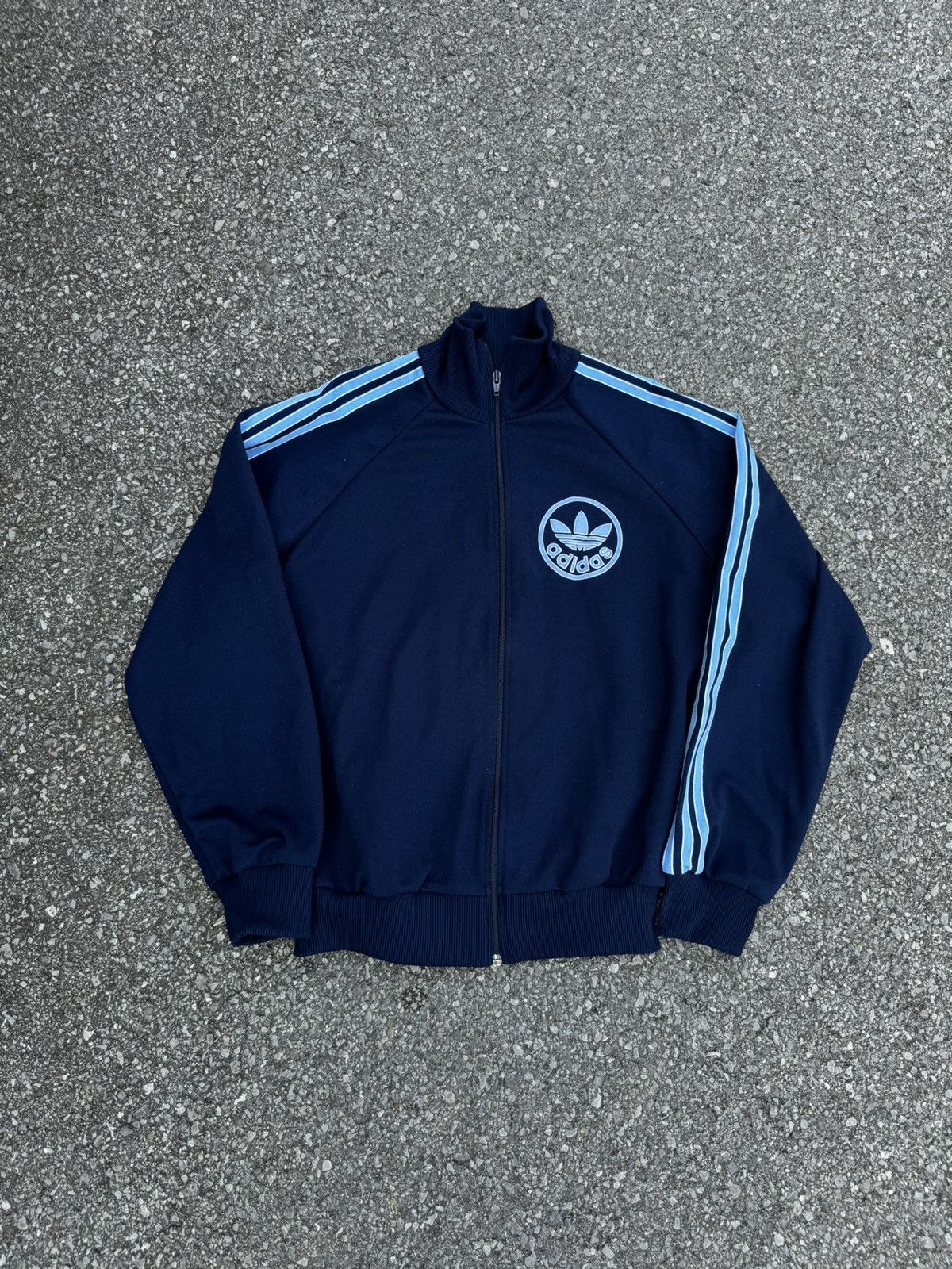 Adidas × Vintage Adidas 90s zip track logo vintage 3 stripes rap skate boxy Size US M / EU 48-50 / 2 - 1 Thumbnail