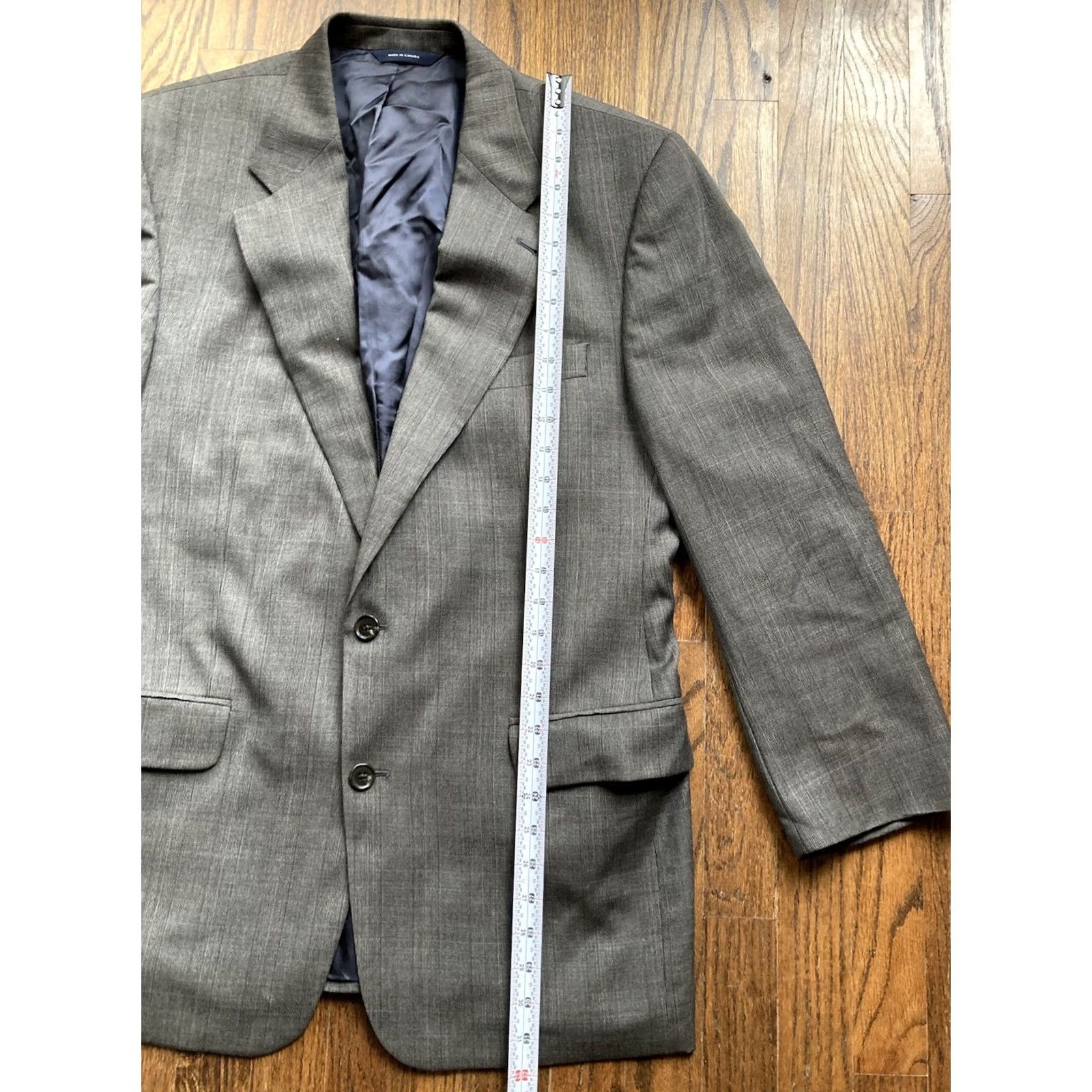Brooks Brothers Brooks Brothers Suit Mens Size 43 Jacket 34x29 Pants Brown Plaid Wool 2 Pc Size 46R - 5 Thumbnail