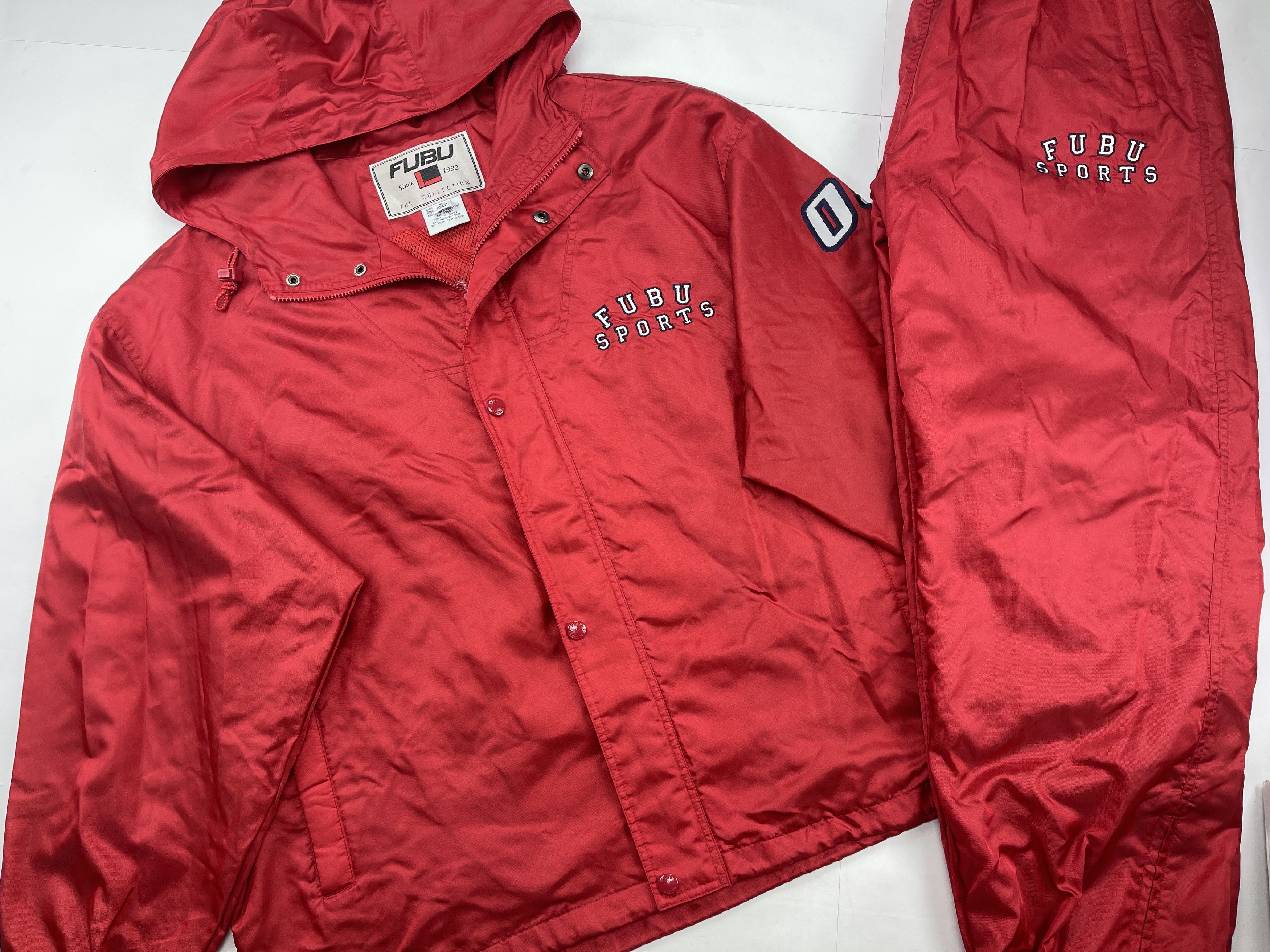 Fubu FUBU tracksuit, baggy track suit jacket and pants set 90s XL Size US XL / EU 56 / 4 - 8 Thumbnail
