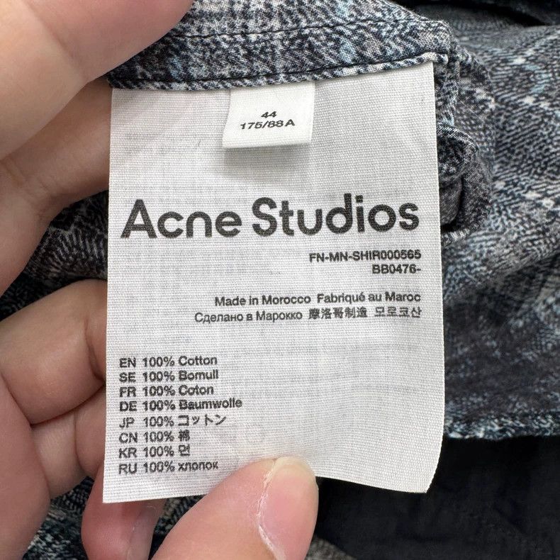 Acne Studios Acne Studios Printed and color-blocked shirt top Size US S / EU 44-46 / 1 - 4 Thumbnail