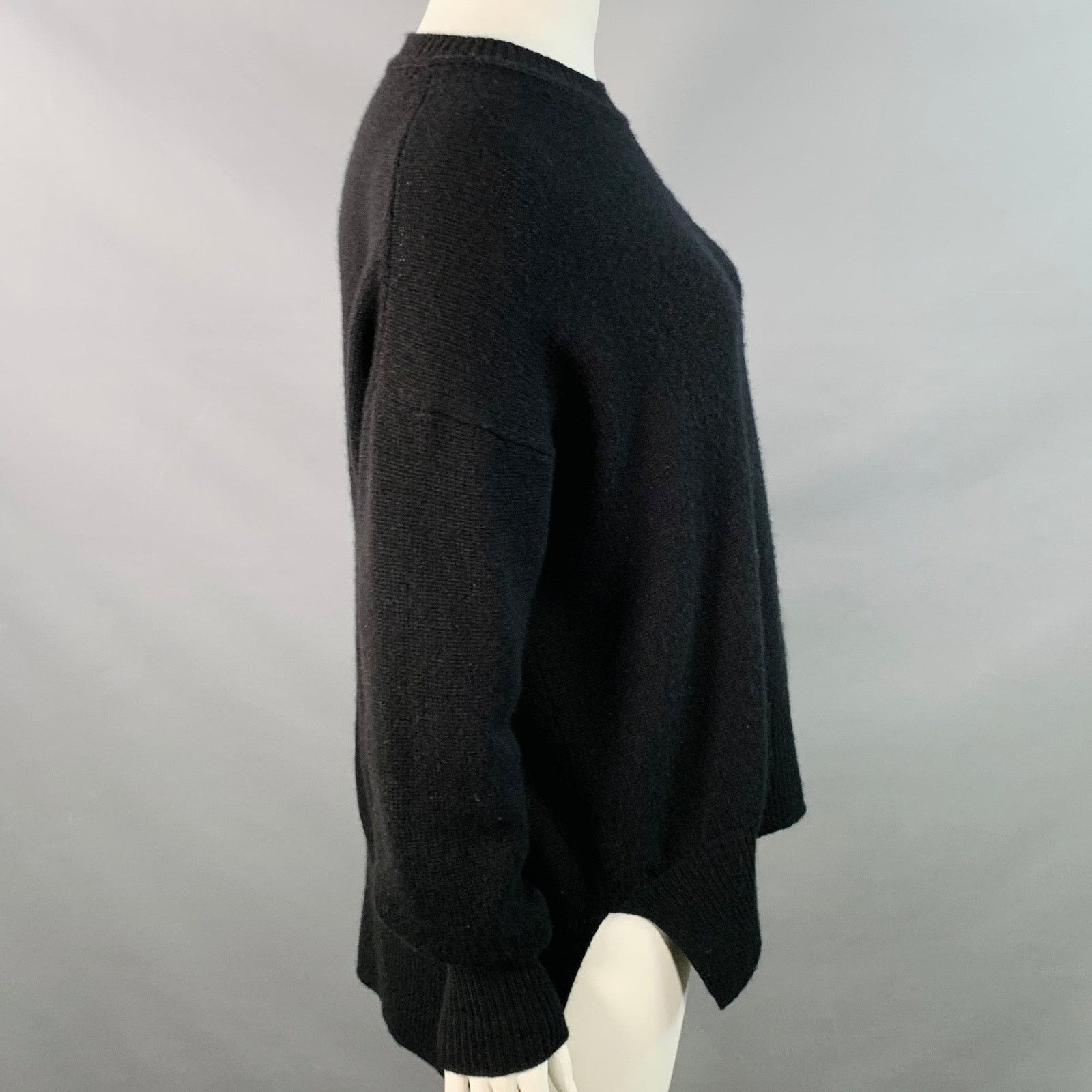 Jil Sander JIL SANDER Size XL Black Cashmere Crew Neck Sweater Size XL / US 12-14 / IT 48-50 - 2 Thumbnail