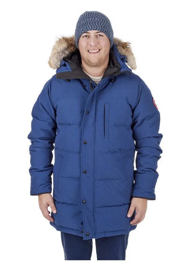 image of Authentic Canada Goose Carson Down Parka Northern Blue Men S (Size Small)