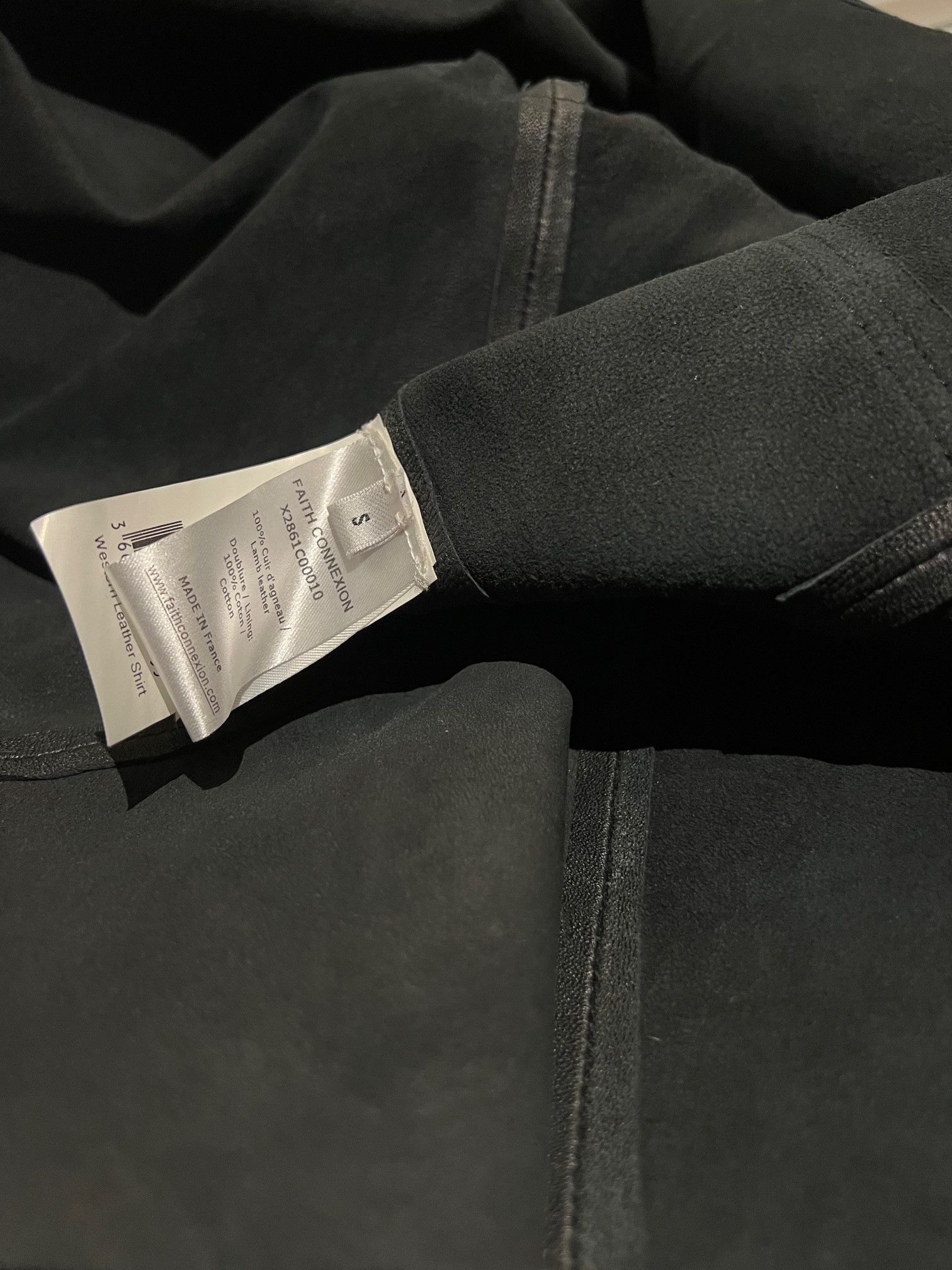 Faith Connexion Faith Connexion Leather Overshirt – “London Is My Hometown” Size US S / EU 44-46 / 1 - 7 Thumbnail