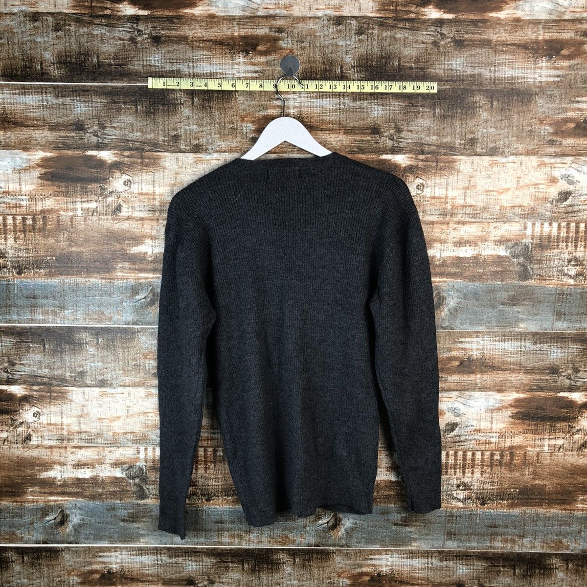 Homespun Knitwear × Japanese Brand Seven Island Grey Knitwear #A1356 Size M / US 6-8 / IT 42-44 - 12 Thumbnail