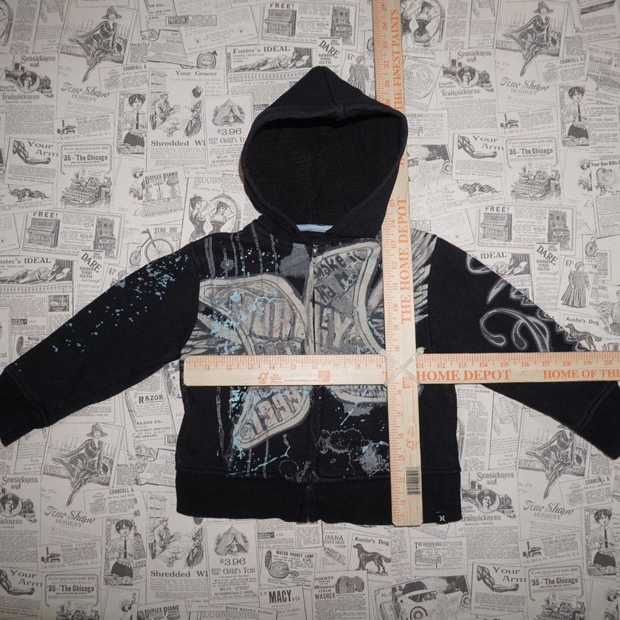 Hurley 3T -Vintage Y2K Hurley zip up AOP grunge paint grunge hoodie Size US XXS / EU 40 - 4 Thumbnail