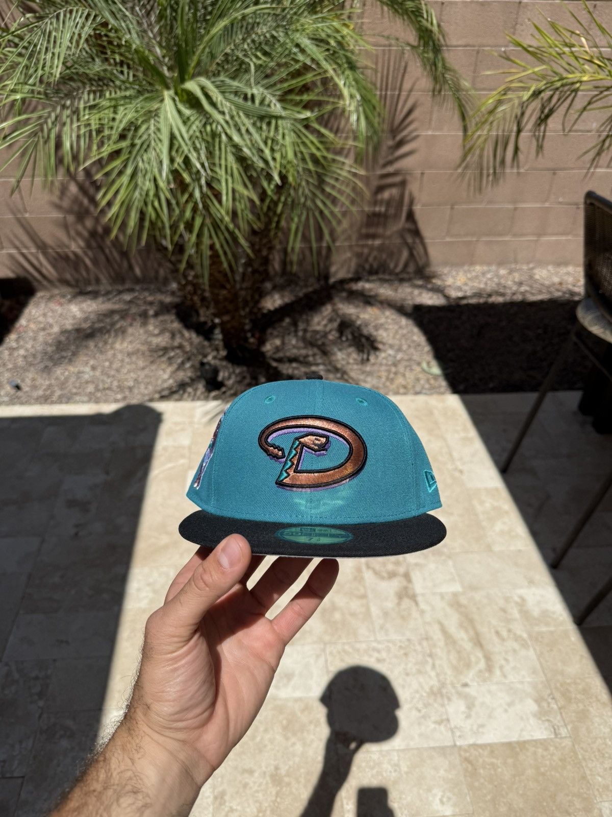 Hat Club Hat Club Teal DiamondBacks inaugural patch Size 38 - 2 Thumbnail