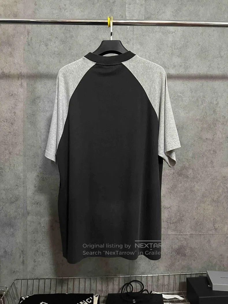 Balenciaga Balenciaga 3B Logo Black Gray Short Sleeve Tee. Size US L / EU 52-54 / 3 - 4 Thumbnail
