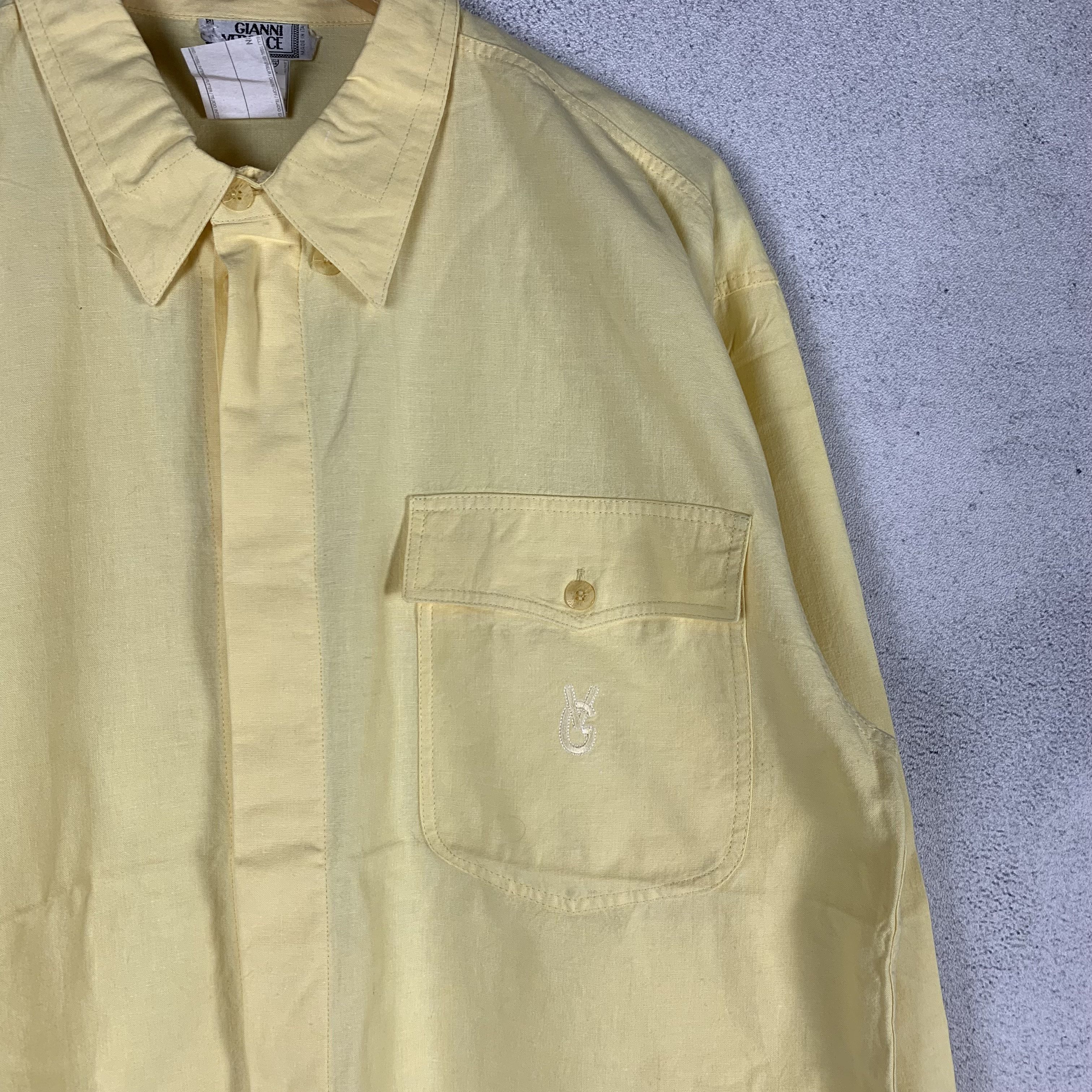 Versace Vintage 90s Gianni Versace Shirt Camicia Uomo Size US L / EU 52-54 / 3 - 4 Thumbnail