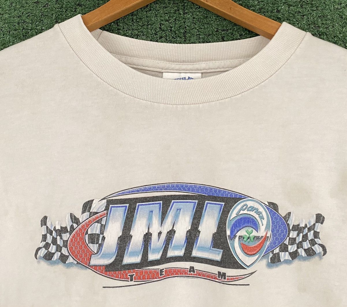 Other Vintage Y2K JML Racing Team Cropped Distressed T-Shirt Size XXL / US 16-18 / IT 52-54 - 6 Thumbnail