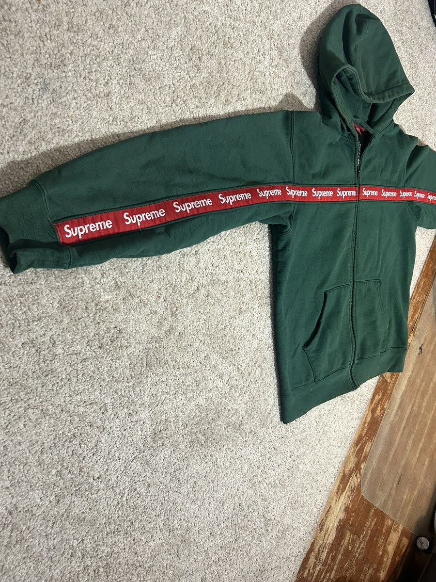 Supreme SUPREME TEXT STRIPE ZIP UP Size US M / EU 48-50 / 2 - 2 Thumbnail