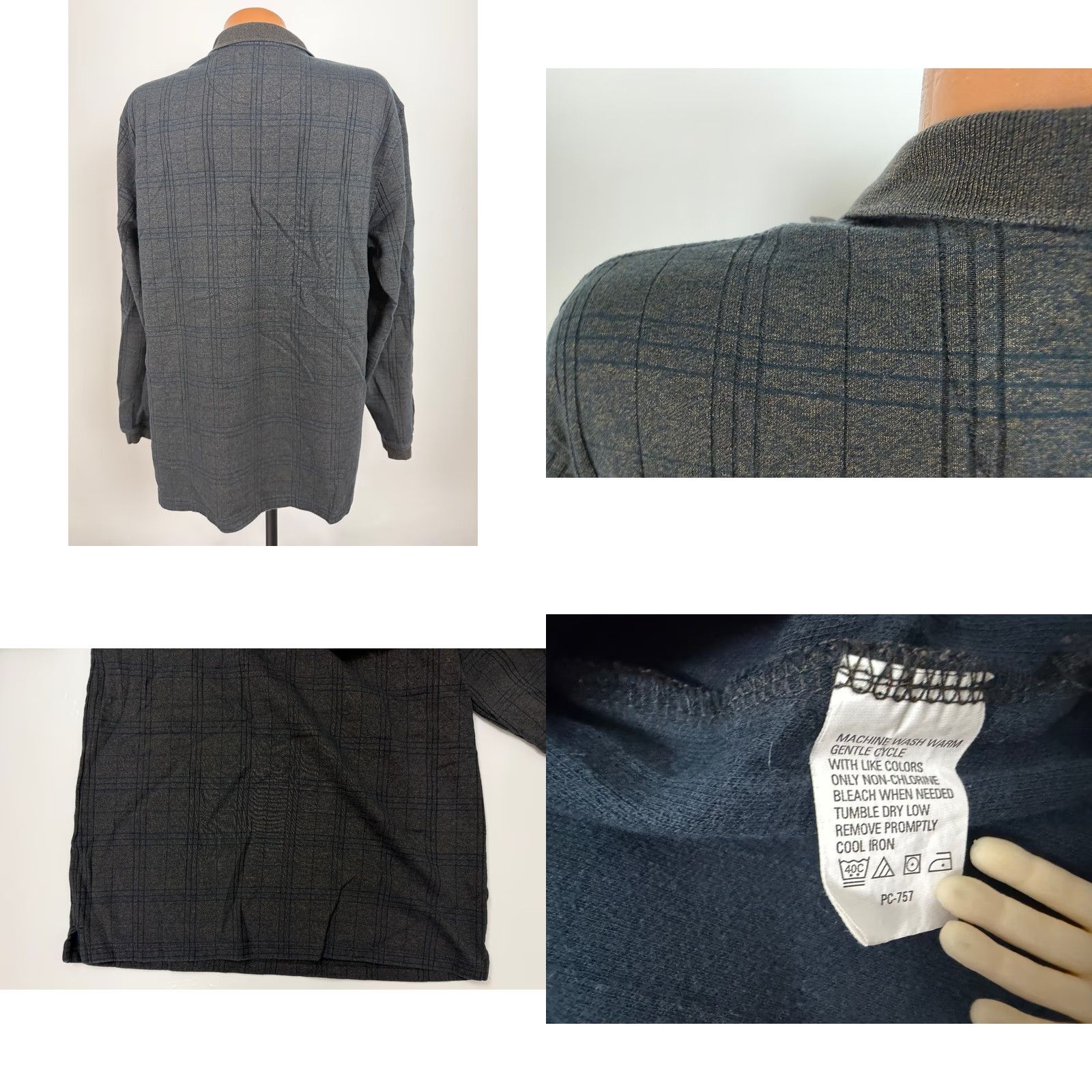 Van Heusen Van Heusen Polo Shirt Men XL Ribbed Brown Long Sleeve Shirt Polo Size US XL / EU 56 / 4 - 8 Thumbnail