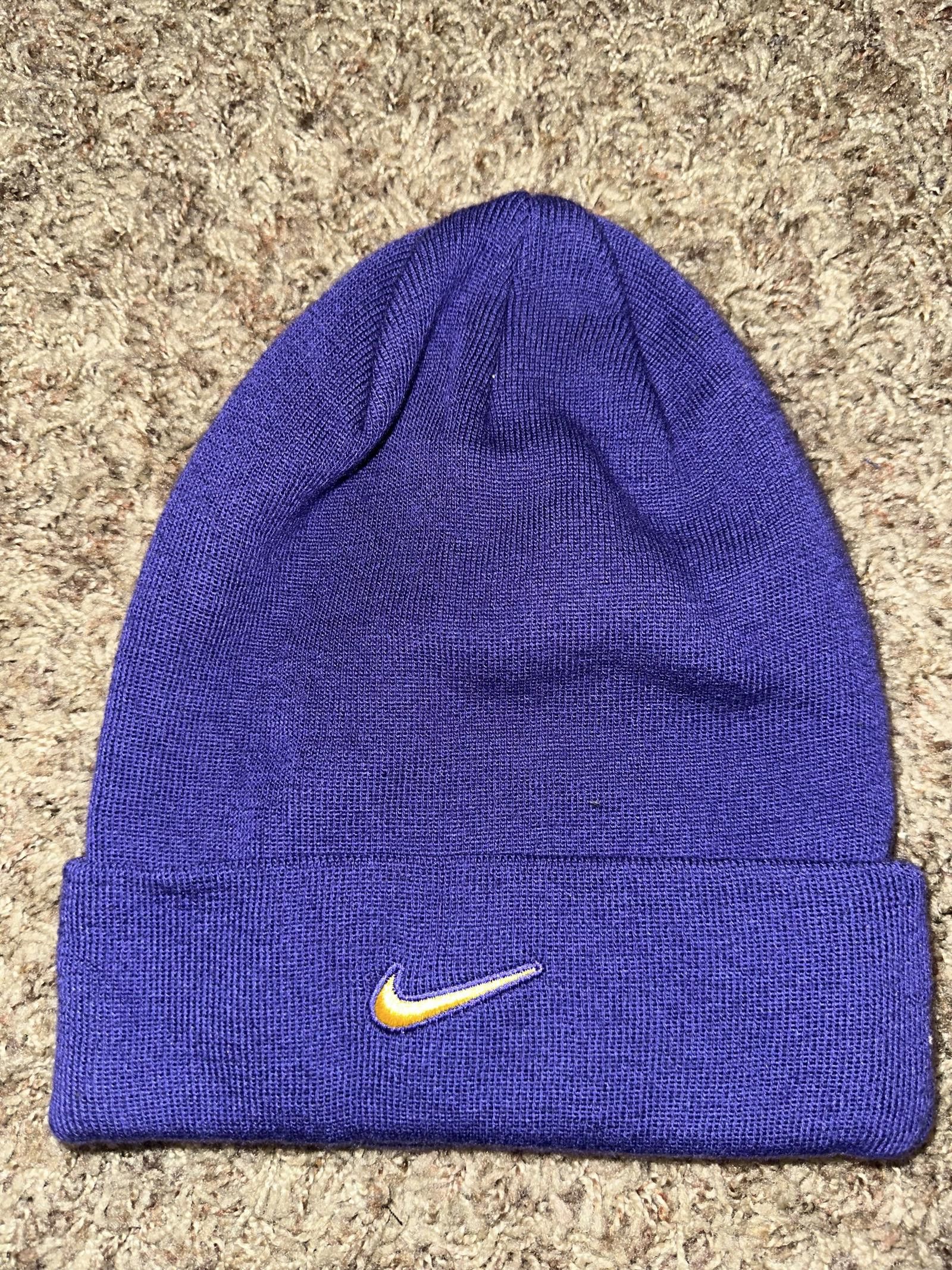 Nike LSU Tigers Nike Classic Purple Cuffed Knit Sample Size ONE SIZE - 3 Thumbnail
