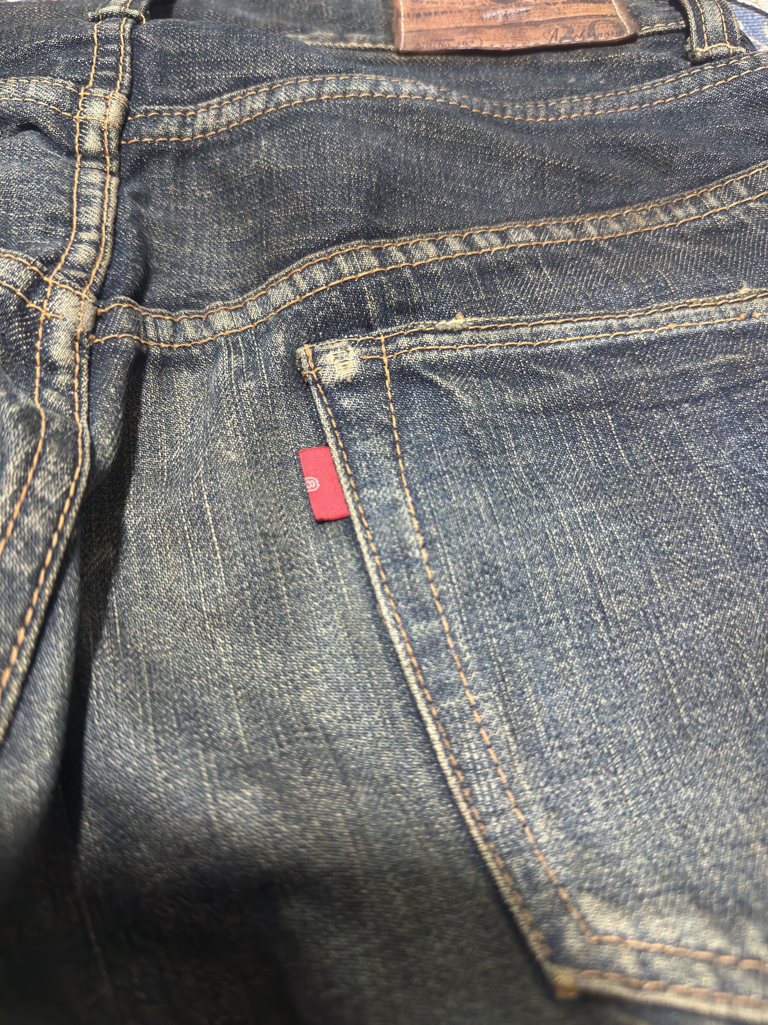 ANACHRONORM × Japanese Brand Anachronorm Rusty The New Vintage Distressed Style Jeans Size US 30 / EU 46 - 14 Thumbnail
