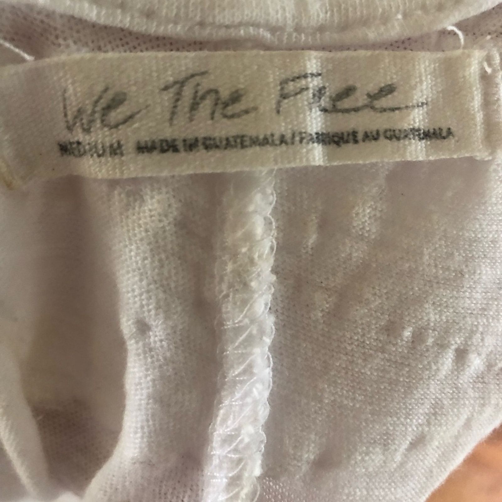 FREECITY White shirt teeshirt we the free Size M / US 6-8 / IT 42-44 - 7 Thumbnail