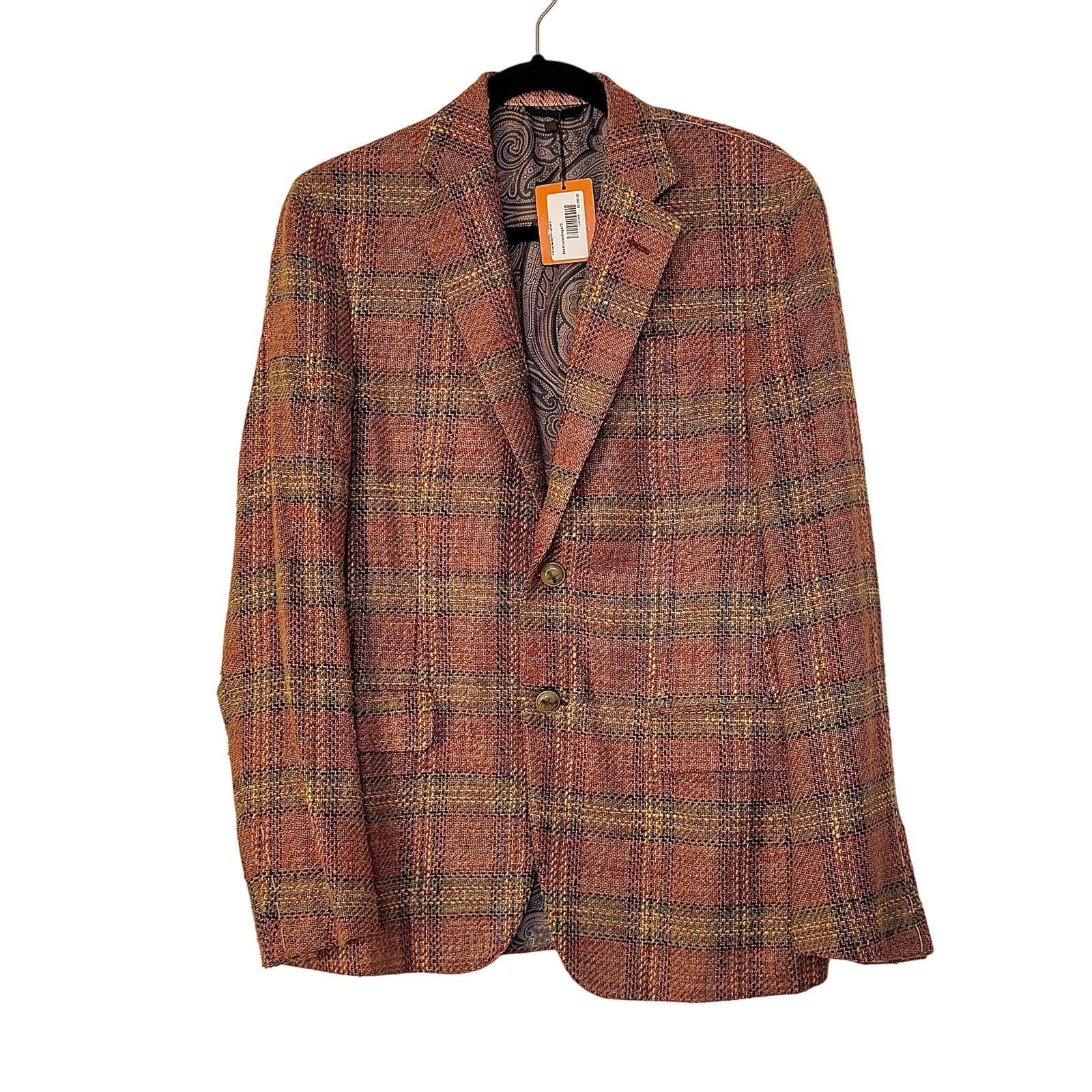 Etro Etro Sartoria Uomo Dal Men's Wool Multicolor Blazer Size US L / EU 52-54 / 3 - 1 Thumbnail