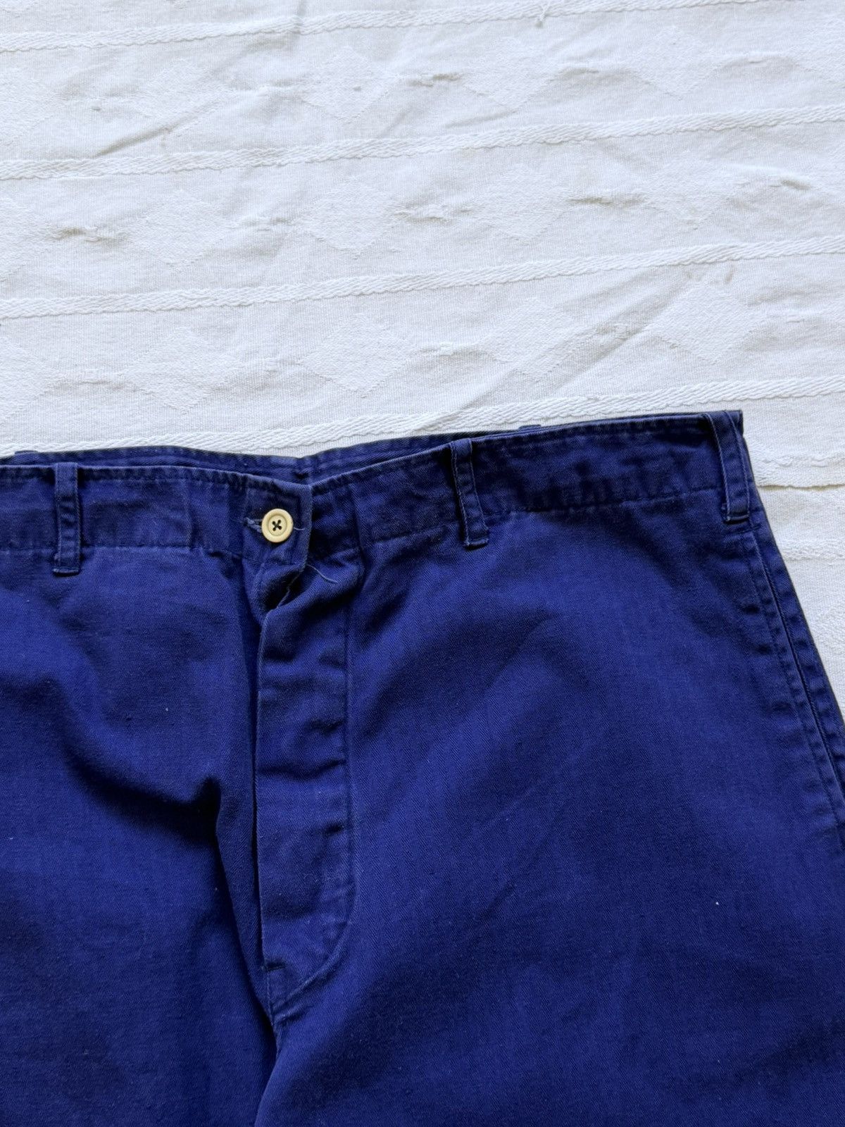 Le Laboureur Vintage 70s German Buckle Back Sanfor Work Pants Size US 32 / EU 48 - 8 Thumbnail