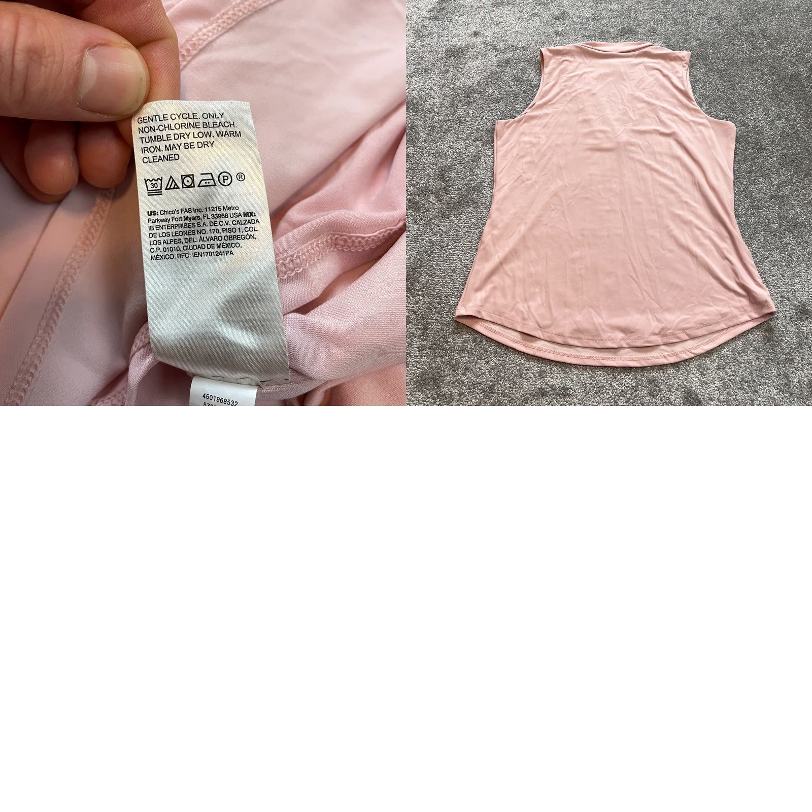 White House Black Market White House Black Market Blouse Shirt Womens M Pink V Neck Sleeveless Knit Stretch Size M / US 6-8 / IT 42-44 - 9 Thumbnail