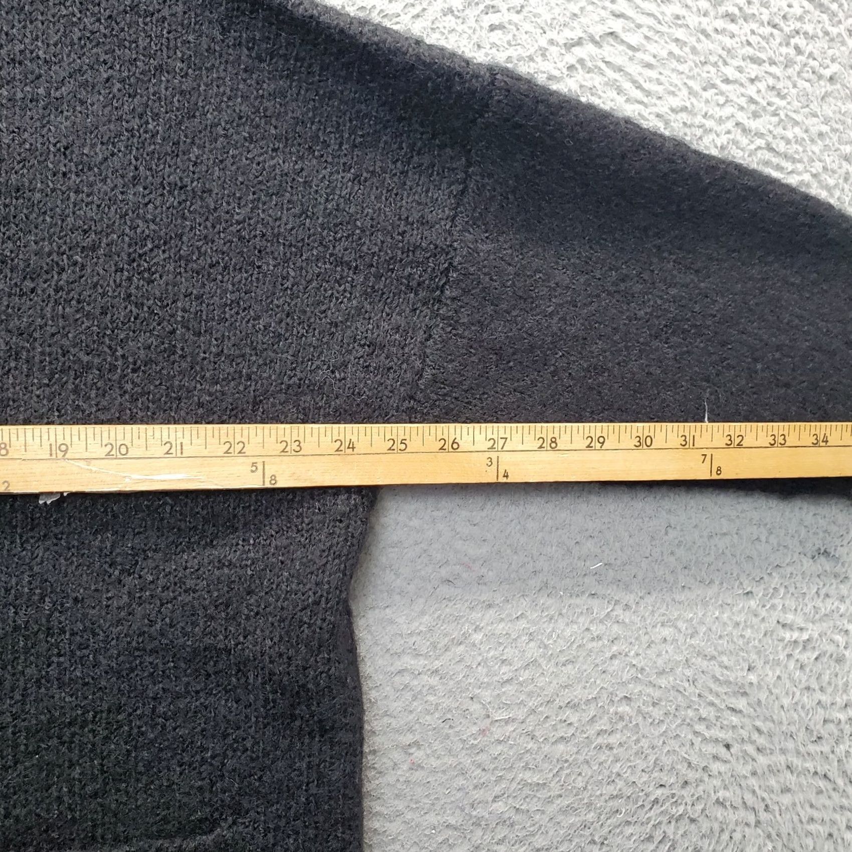 Vintage POL Cardigan Sweater Womens S Black Knit Stretch Raglan Sleeve Button Front Size S / US 4 / IT 40 - 4 Thumbnail