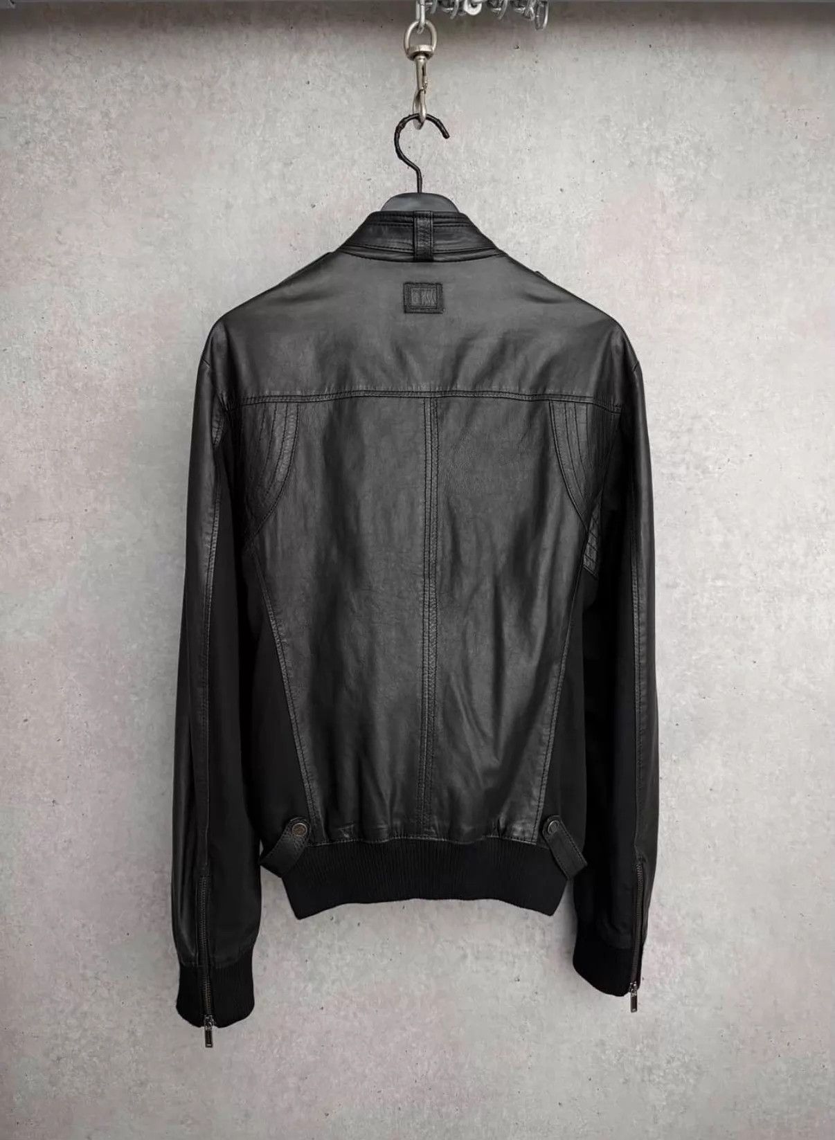 Dirk Bikkembergs dirk bikkembergs Lambskin Moto Zipper Jacket Size US M / EU 48-50 / 2 - 6 Thumbnail