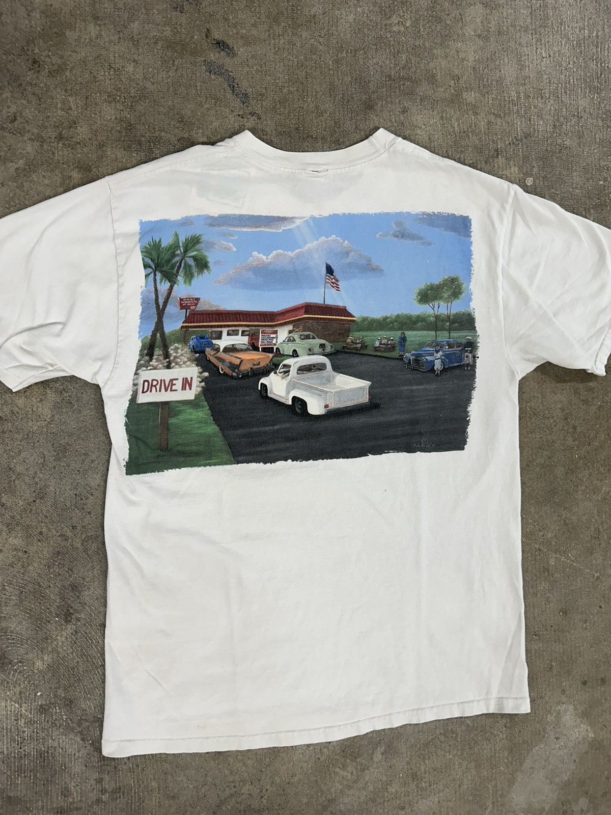 Vintage Crazy Y2K In N Out Burgers Mullet Promo T-Shirt Size US S / EU 44-46 / 1 - 3 Thumbnail