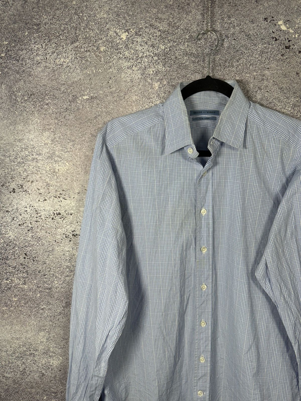 Seize sur Vingt × Vintage Seize Sur Vingt Shirt Men’s Large Gingham Check Hipster Size US L / EU 52-54 / 3 - 3 Thumbnail