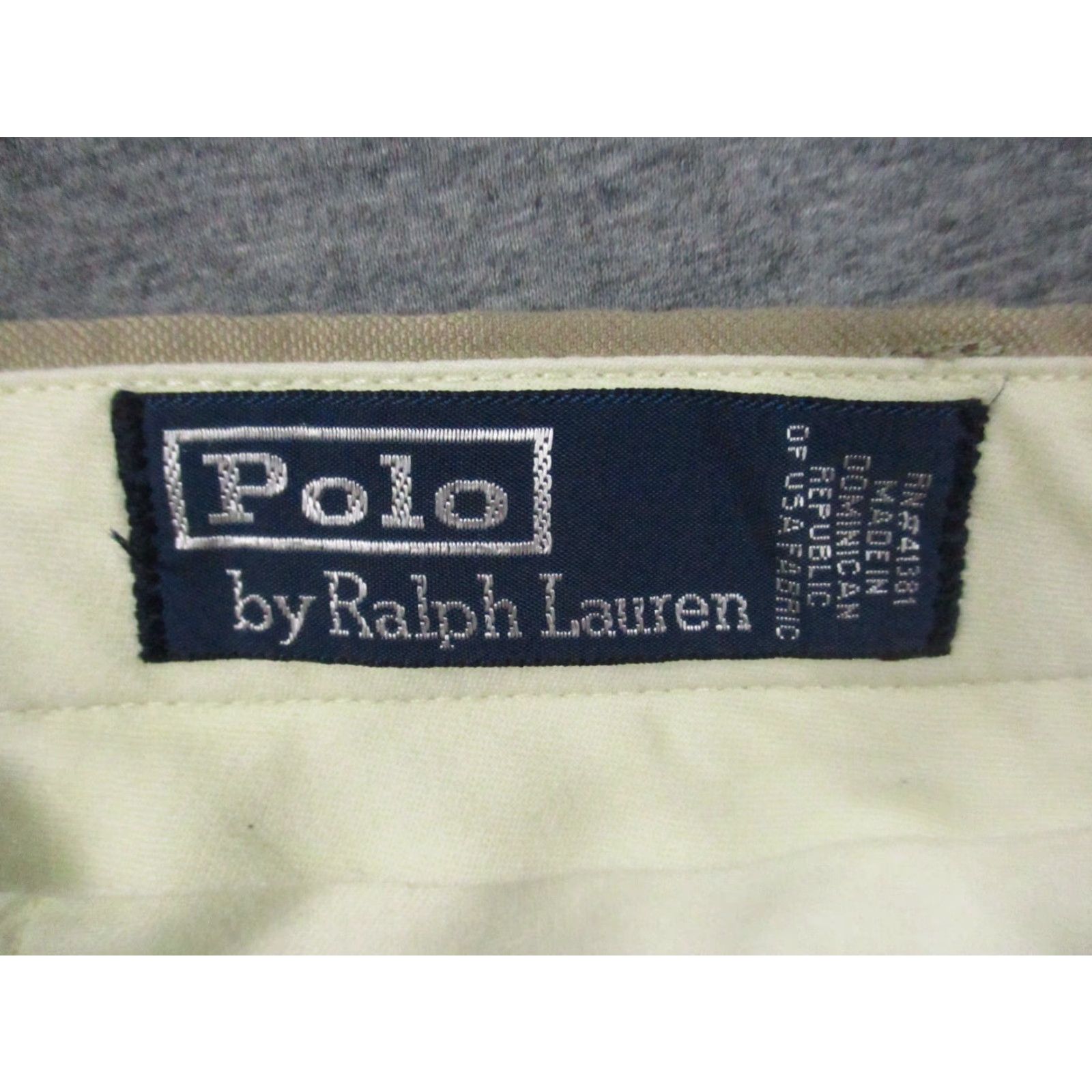 Polo Ralph Lauren Polo Ralph Lauren Pants 36x32 Khaki Pleated Cuffed Polyester Regular Men Beige Khakis Straight 36 Regular Mens Size US M / EU 48-50 / 2 - 6 Thumbnail