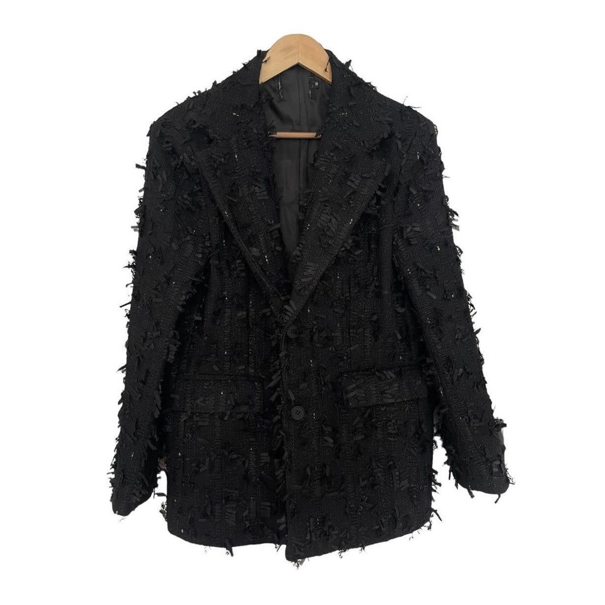Designer × Japanese Brand Tweed tassel blazer Size US L / EU 52-54 / 3 - 1 Thumbnail