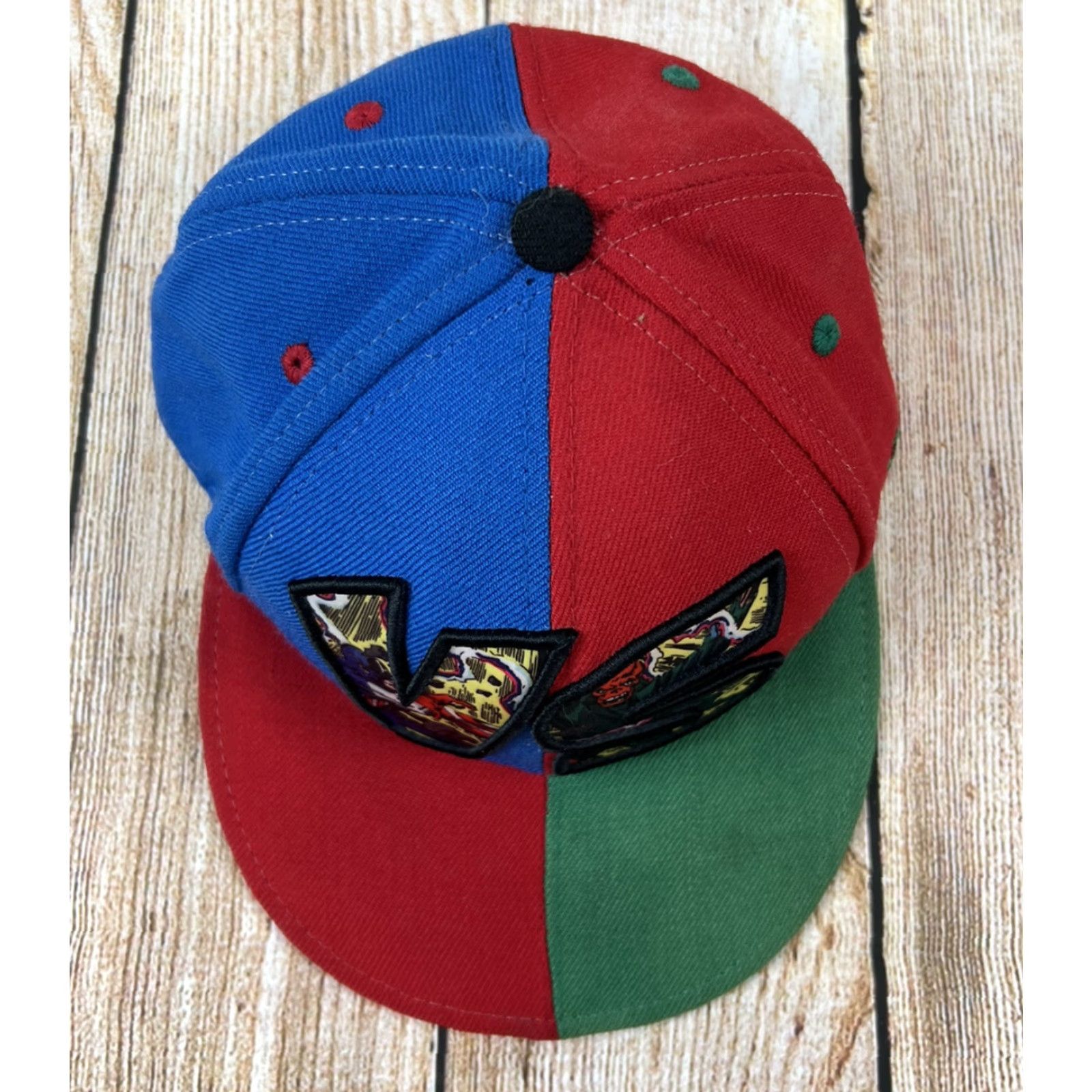 New Era New Era 59 Fifty Marvel Comics Captain America VS Skull Hat Baseball Cap Wool Fitted 7 1/4 Blue Red Green Mens Mens Cap Size ONE SIZE - 2 Thumbnail