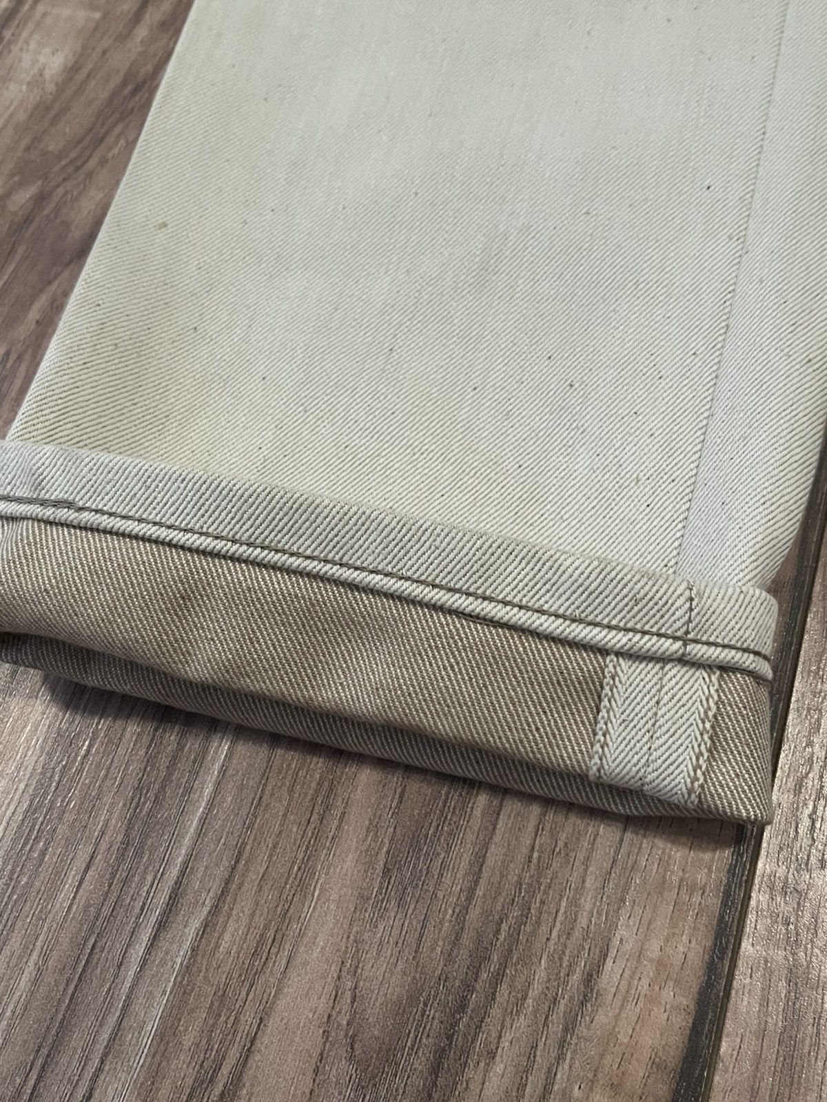 Naked & Famous FoxFibre x Naked & Famous Denim Ecru Selvedge Weird Guy 32 Size US 32 / EU 48 - 3 Thumbnail