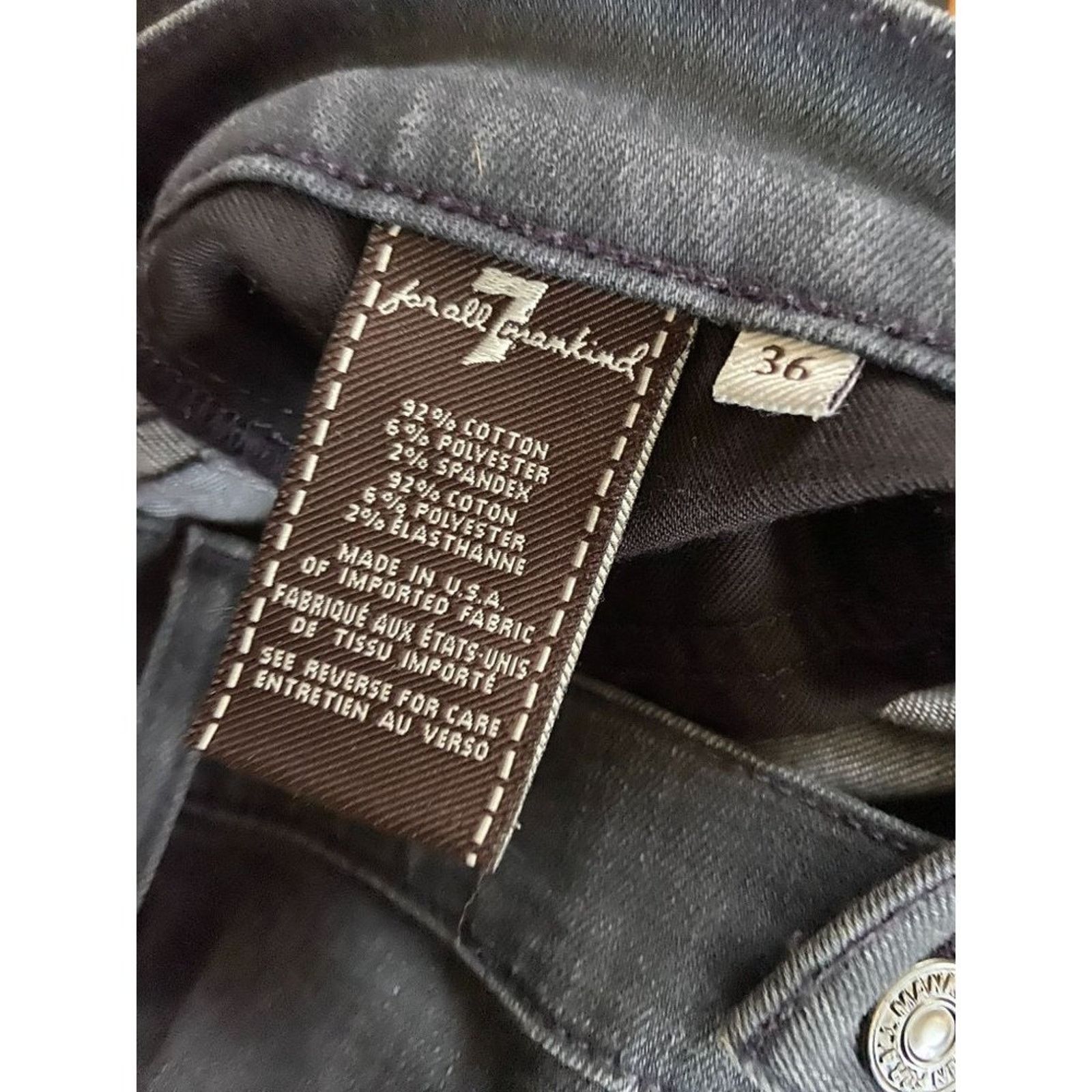 7 For All Mankind Mens 36 7 For All Mankind Luxe Performance Standard Jeans Size US 36 / EU 52 - 4 Thumbnail