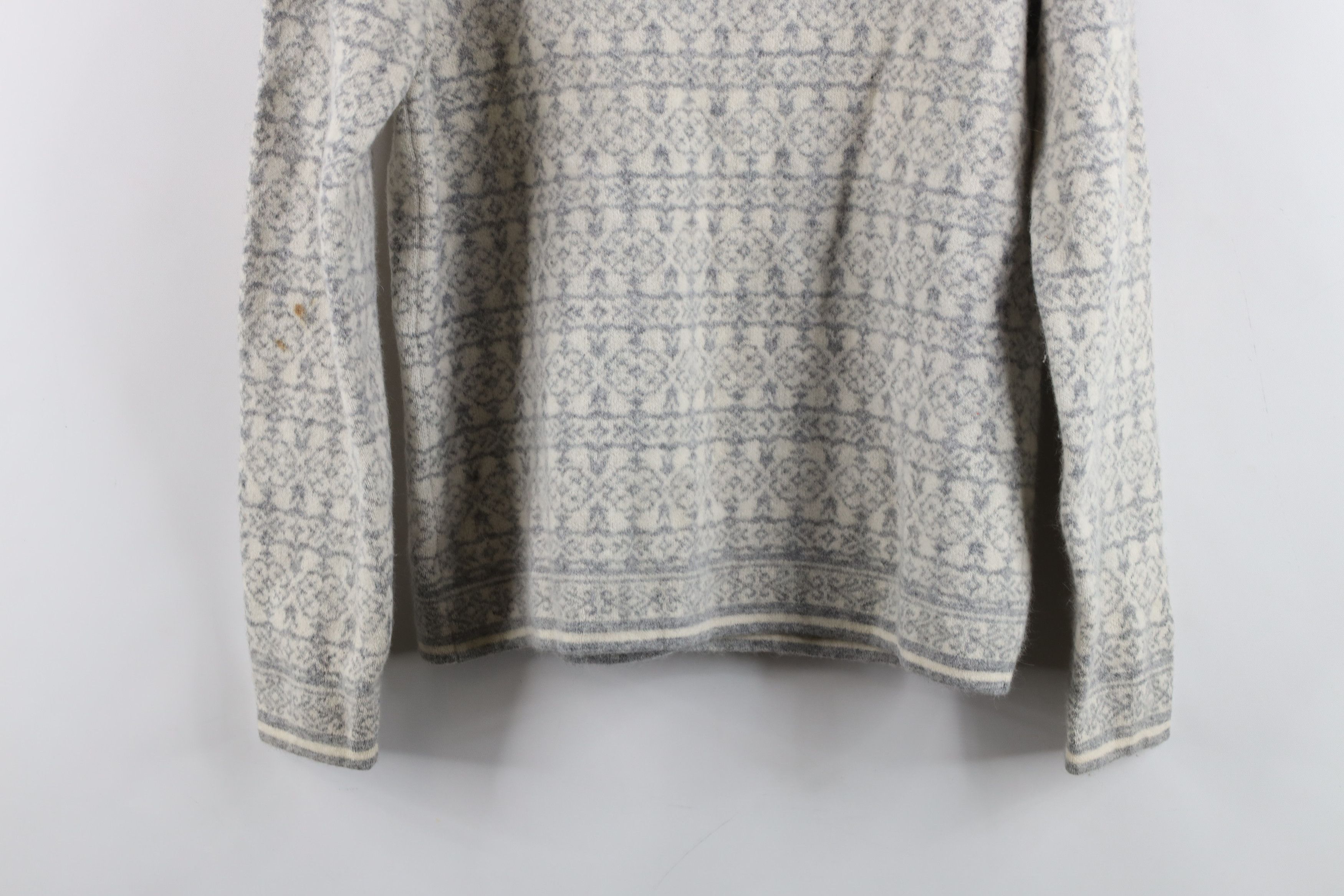 Vintage Madison & Mercer Angora Fair Isle Knit Cardigan Sweater Size S / US 4 / IT 40 - 14 Thumbnail