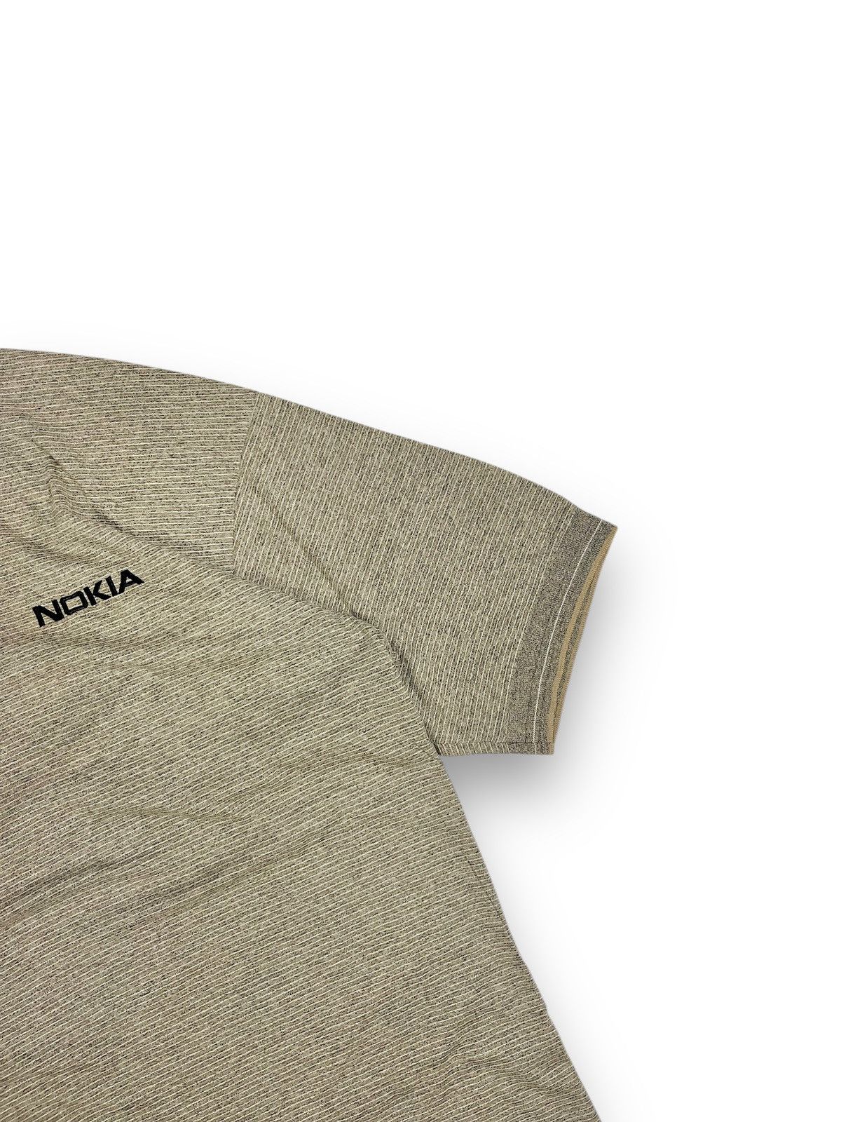 Vintage 90s Ash City "Nokia" Vintage Pinstripe Polo Shirt Size US XL / EU 56 / 4 - 3 Thumbnail