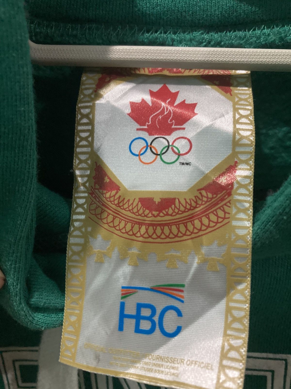 Vintage HBC Official Women's Canadian Olympic Sweatshirt Green Size US XS / EU 42 / 0 - 6 Thumbnail