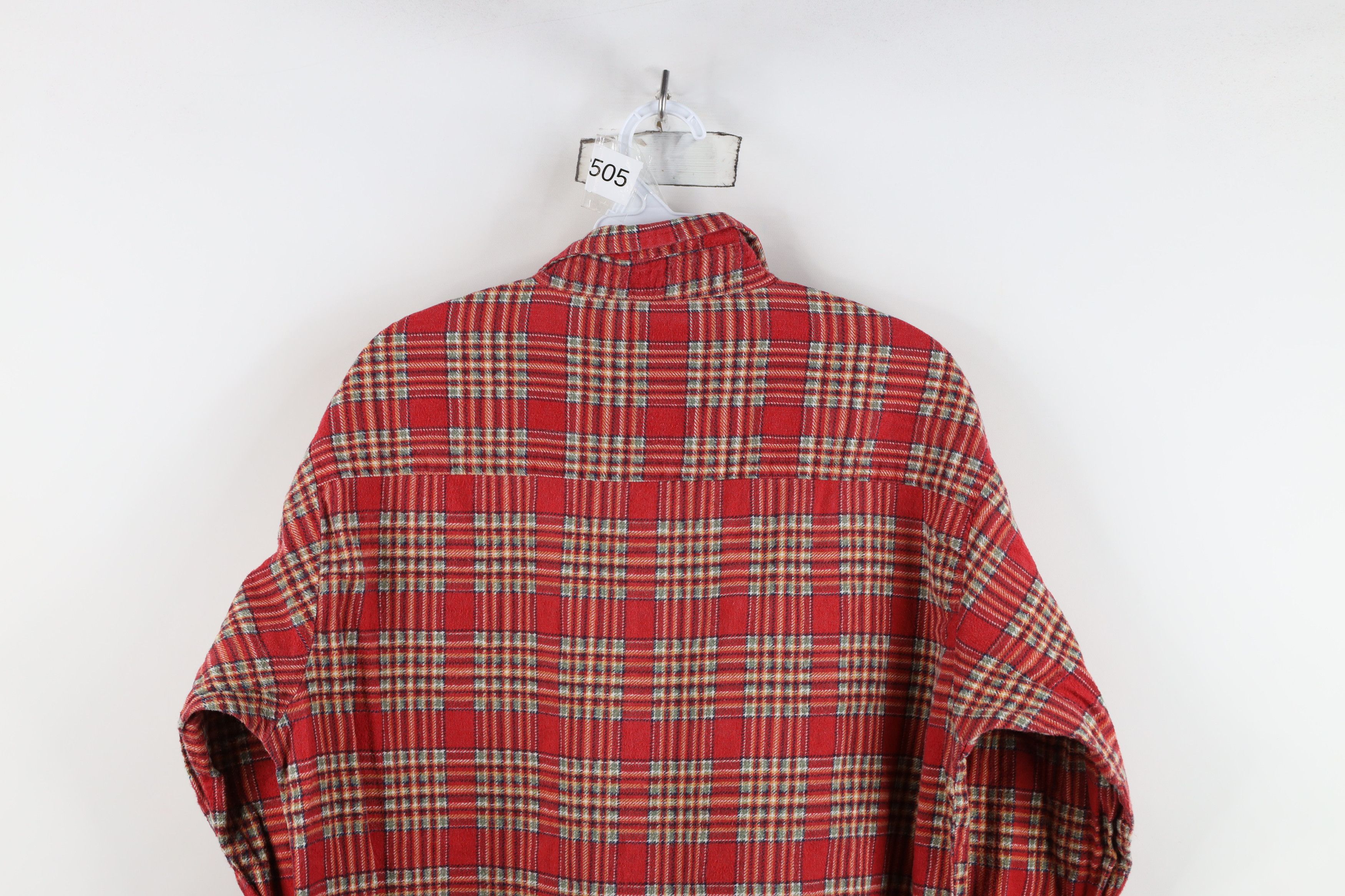 Vintage Vintage 90s Streetwear Pocket Flannel Button Shirt Plaid Size US M / EU 48-50 / 2 - 10 Thumbnail