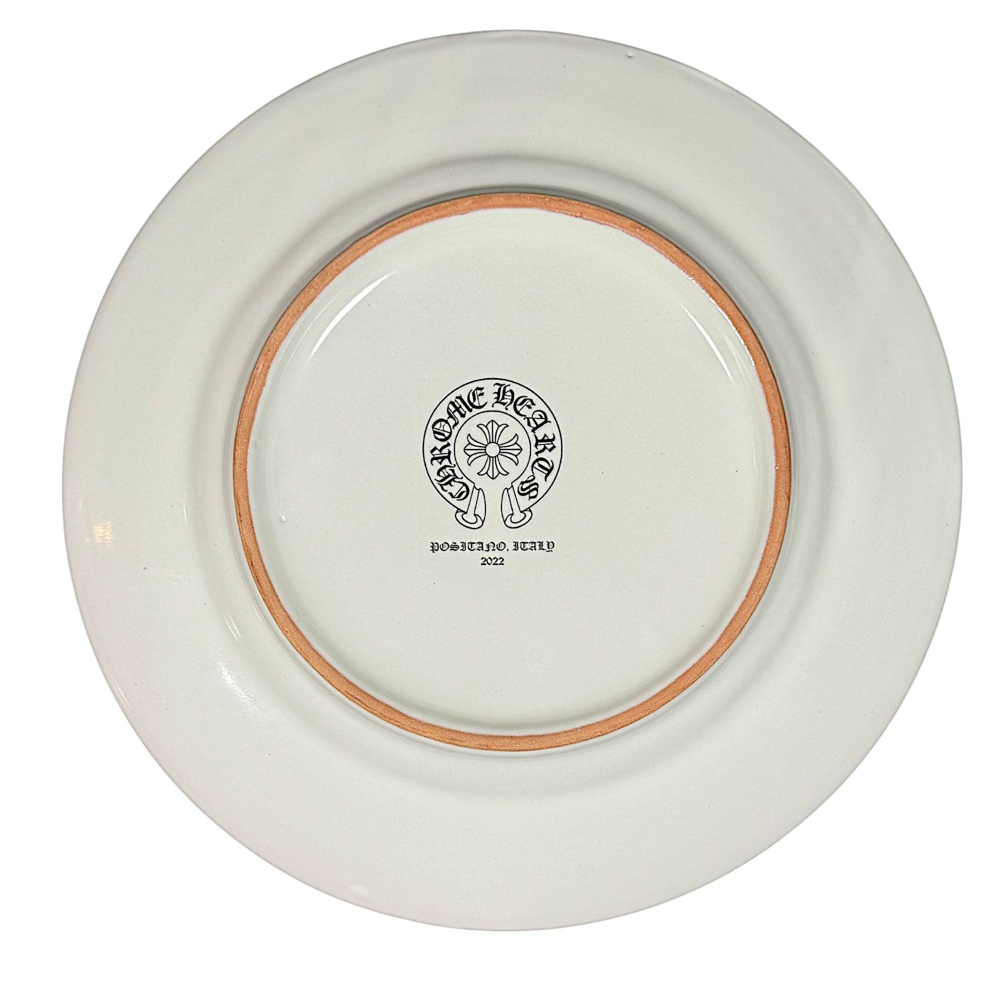 Chrome Hearts CH Hand Painted Blue Cross Plates Kitchen Size ONE SIZE - 3 Thumbnail