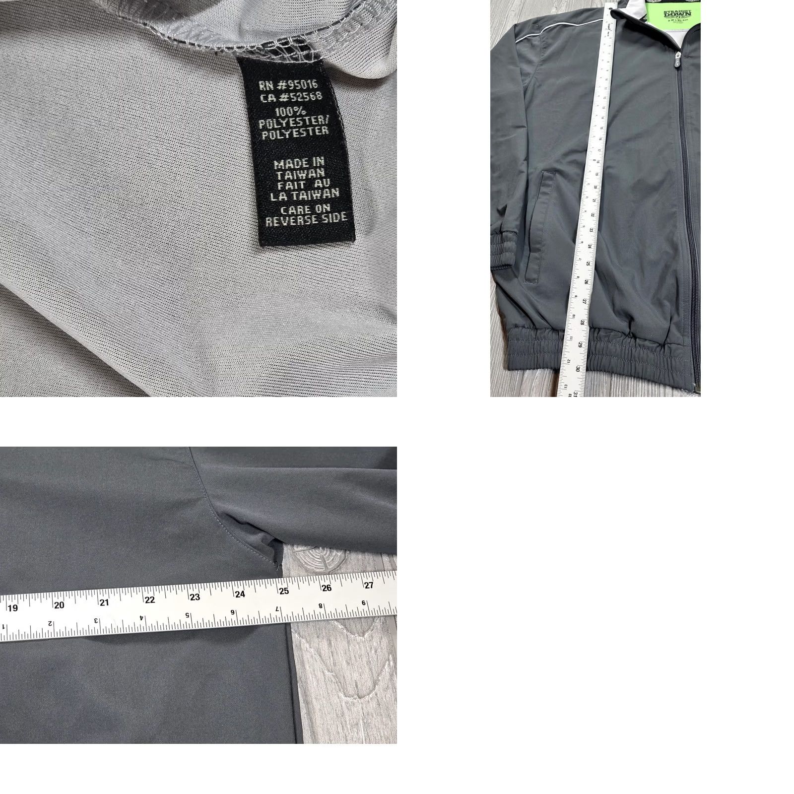 Vintage Straight Down Gray Full Zip Performance Jacket Men's XL-Daniel Island Club Golf Jacket Size US XL / EU 56 / 4 - 9 Thumbnail