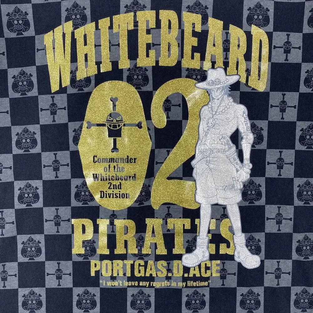 Anime BLUE CROSS ONE PIECE WHITEBEARD PIRATES PORTGAS D ACE TEE Size US L / EU 52-54 / 3 - 4 Thumbnail