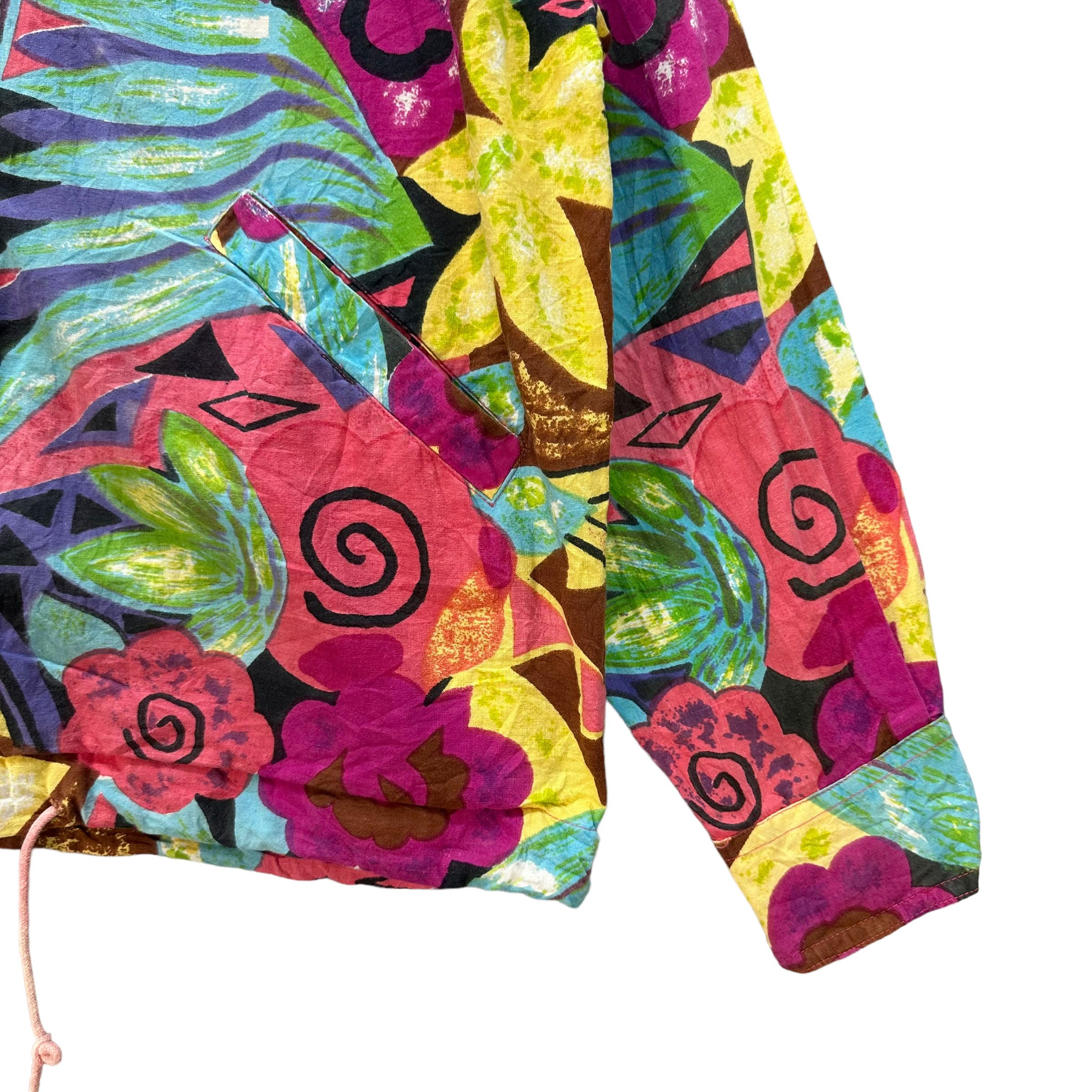 Japanese Brand CASUAL LIFE FULL PRINT BUTTON HOODIE JACKET #8465-010 Size US L / EU 52-54 / 3 - 5 Thumbnail