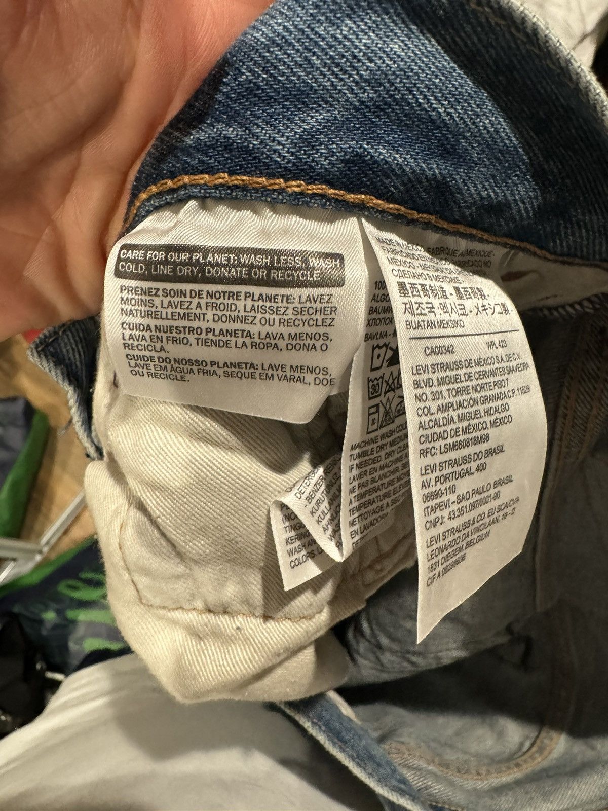 DENIM TEARS × Levi's × Virgil Abloh Denim tears x Virgil “message in tears” printed jeans Size US 32 / EU 48 - 3 Thumbnail