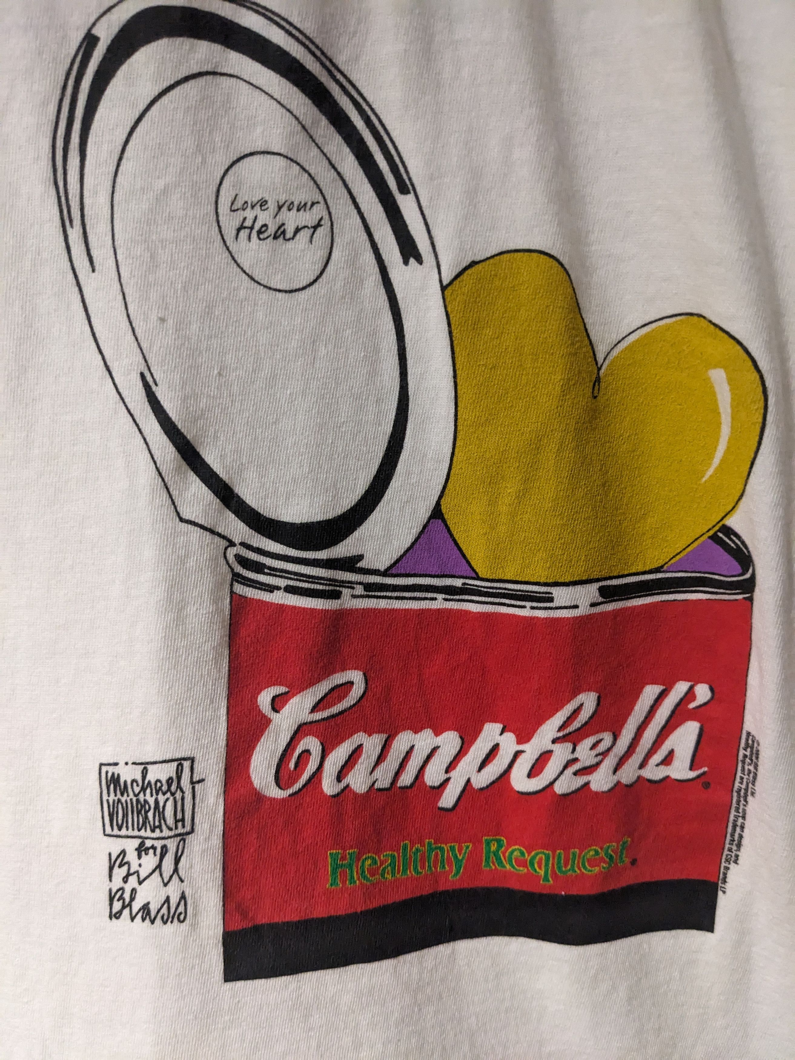 Gildan × Vintage Vintage 2006 Campbell Healthy Request Large Ringer T-Shirt Size US L / EU 52-54 / 3 - 2 Thumbnail